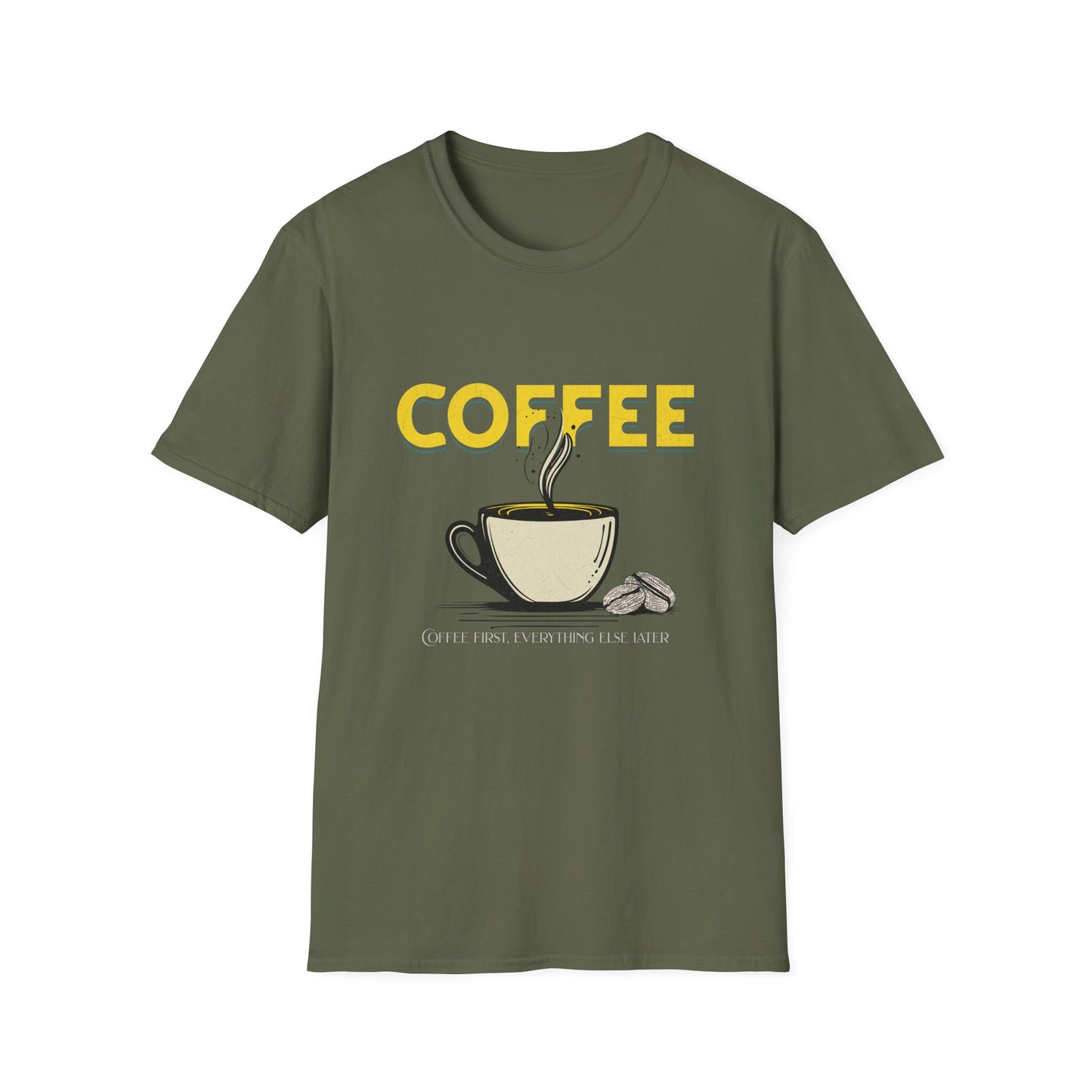 Coffee Lover Unisex Softstyle T-Shirt - Perfect Gift for Caffeine Enthusiasts