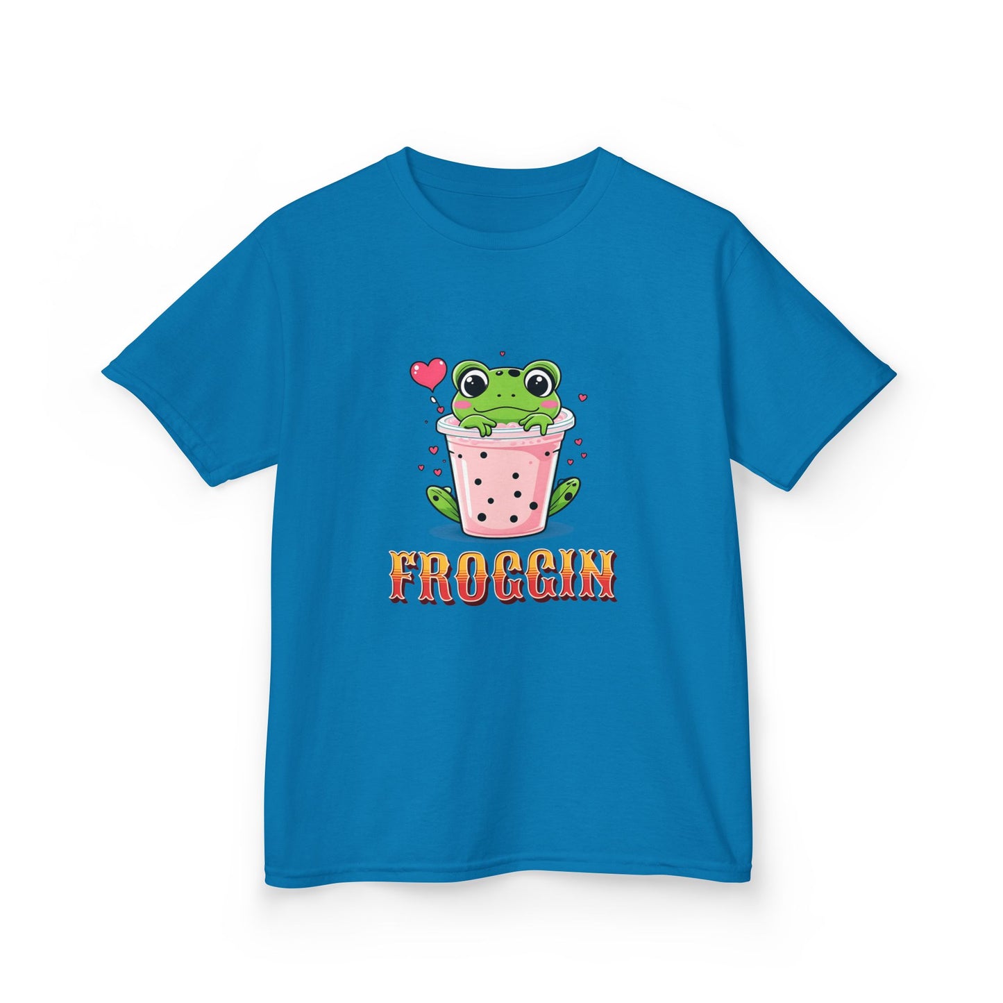 Kids Tee - Cute Frog Themed 'Froggin' Design for Fun & Play