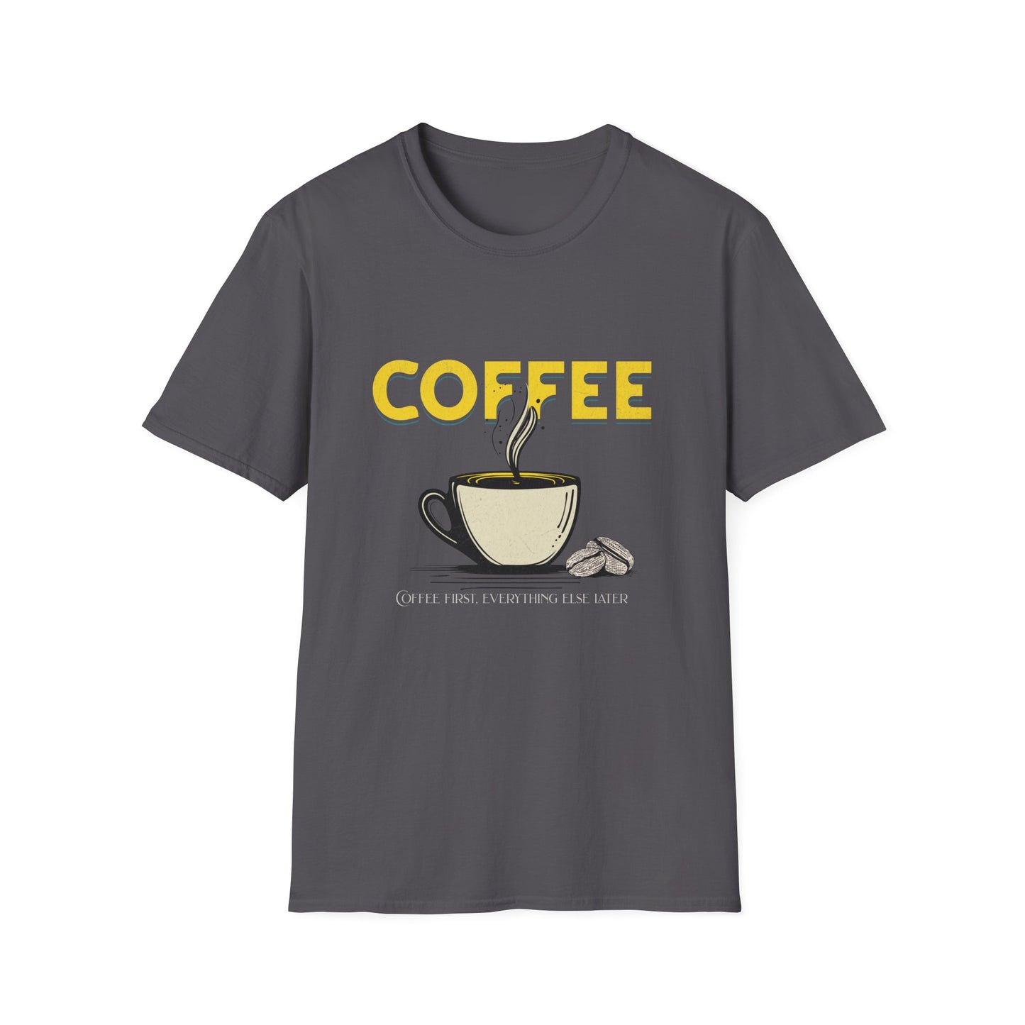 Coffee Lover Unisex Softstyle T-Shirt - Perfect Gift for Caffeine Enthusiasts