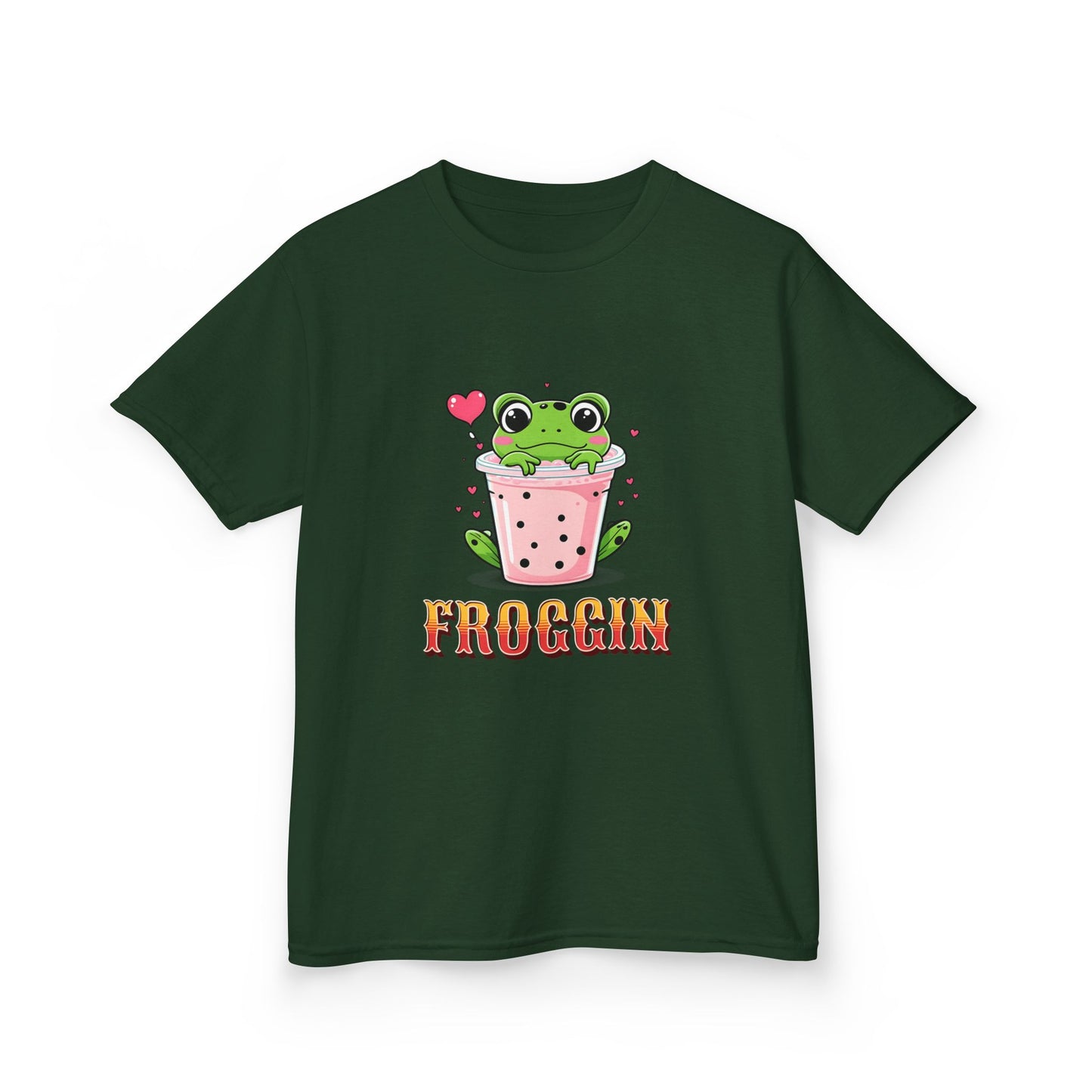 Kids Tee - Cute Frog Themed 'Froggin' Design for Fun & Play