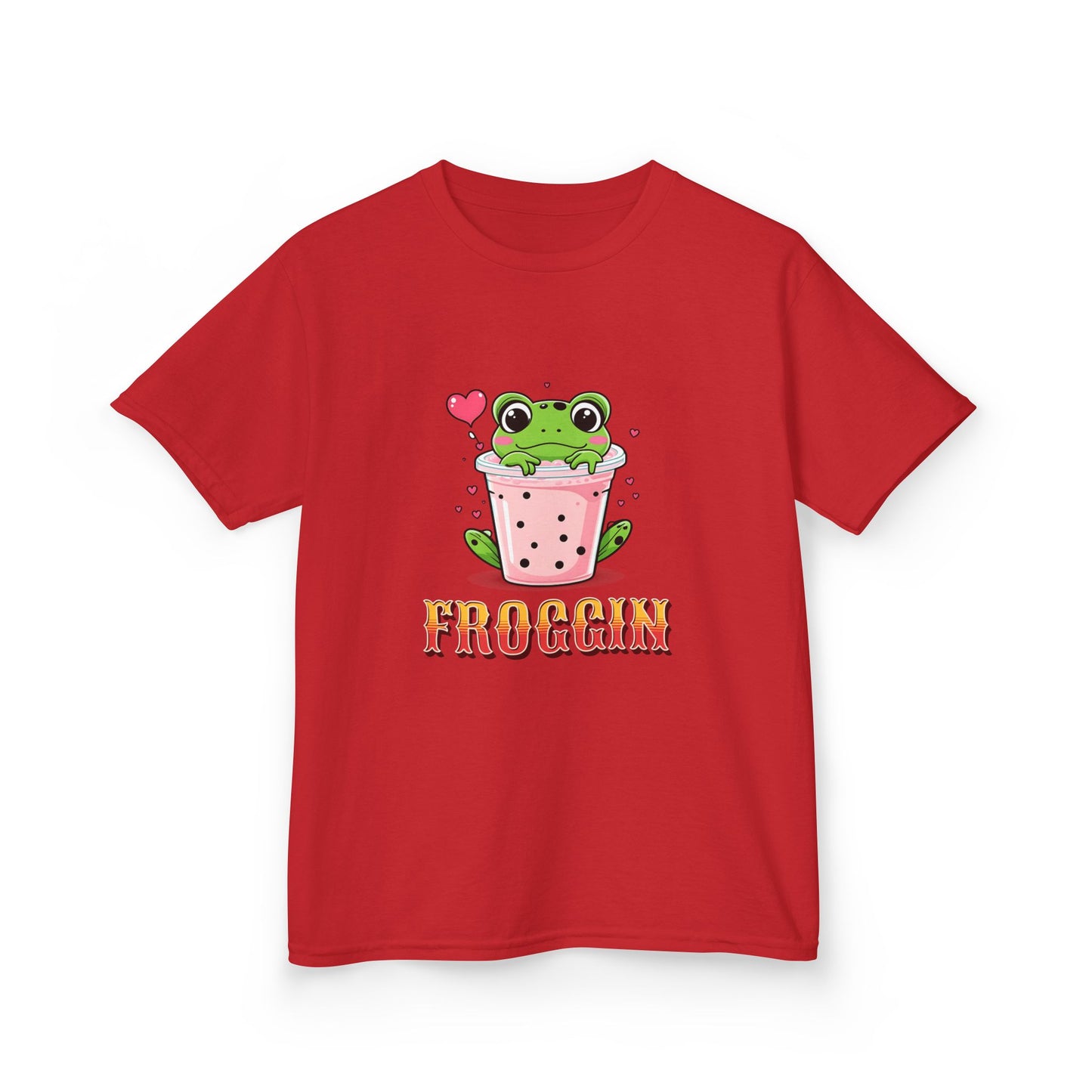 Kids Tee - Cute Frog Themed 'Froggin' Design for Fun & Play
