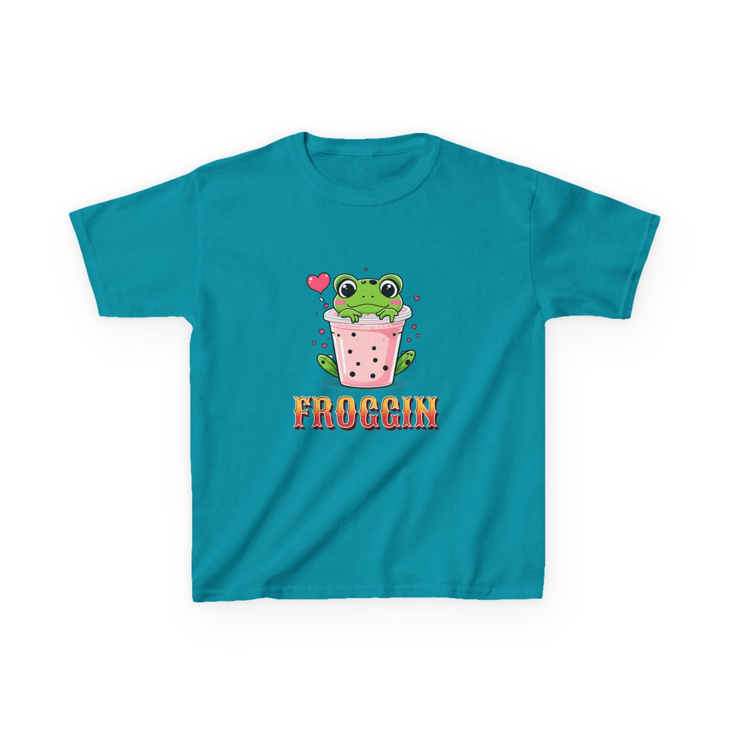Kids Tee - Cute Frog Themed 'Froggin' Design for Fun & Play