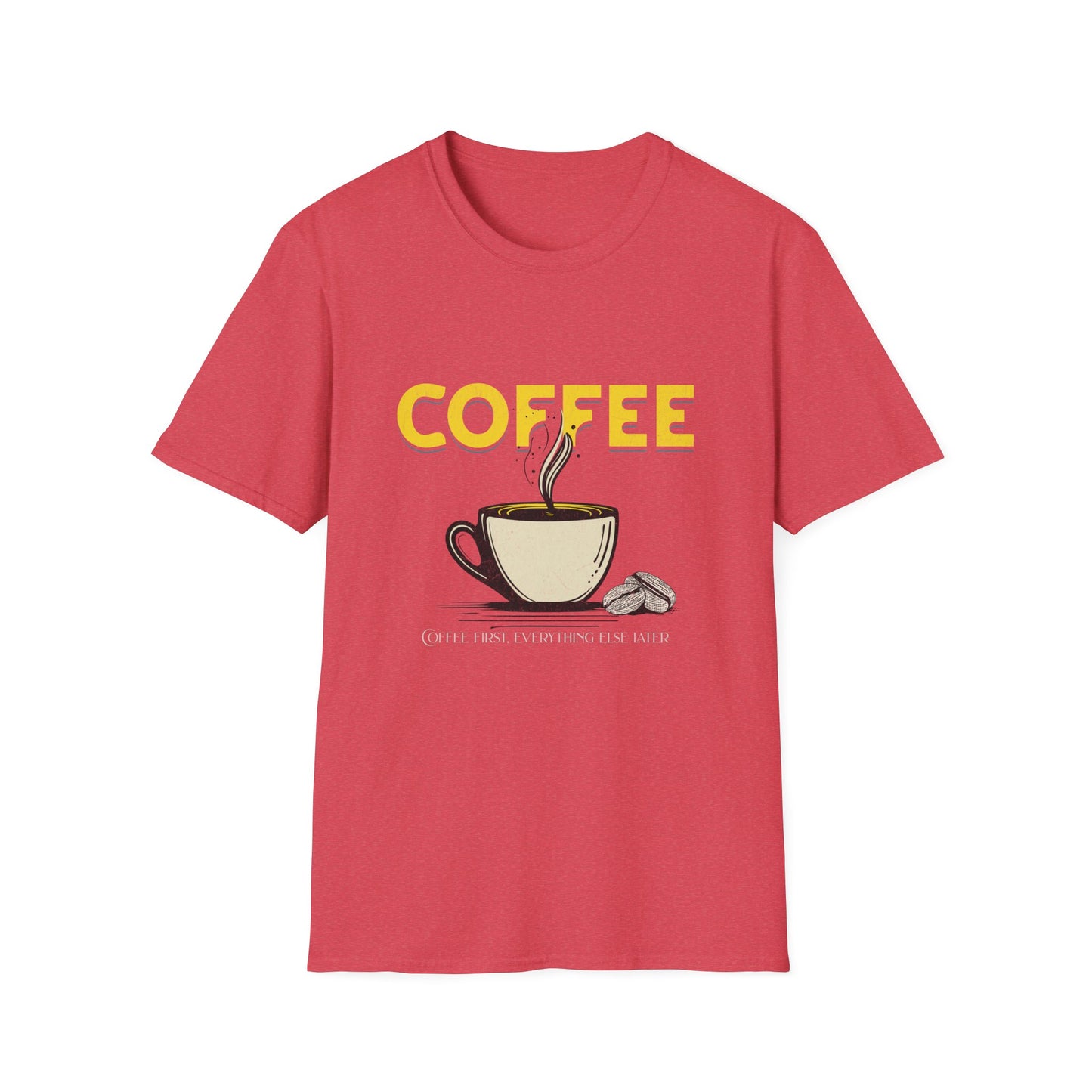 Coffee Lover Unisex Softstyle T-Shirt - Perfect Gift for Caffeine Enthusiasts