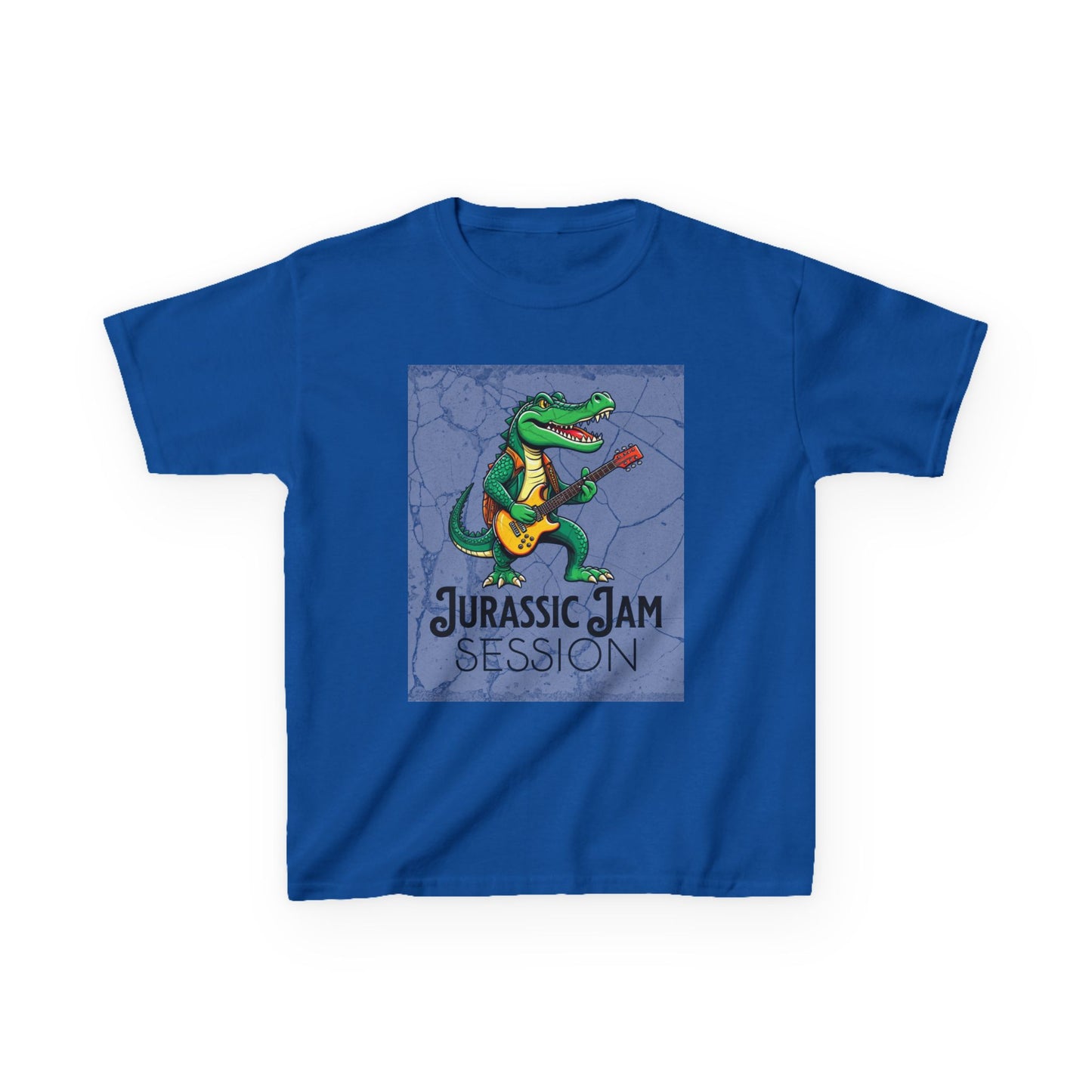 Jurassic Jam Session Kids Tee - Fun Dinosaur Music Shirt for Little Rockstars