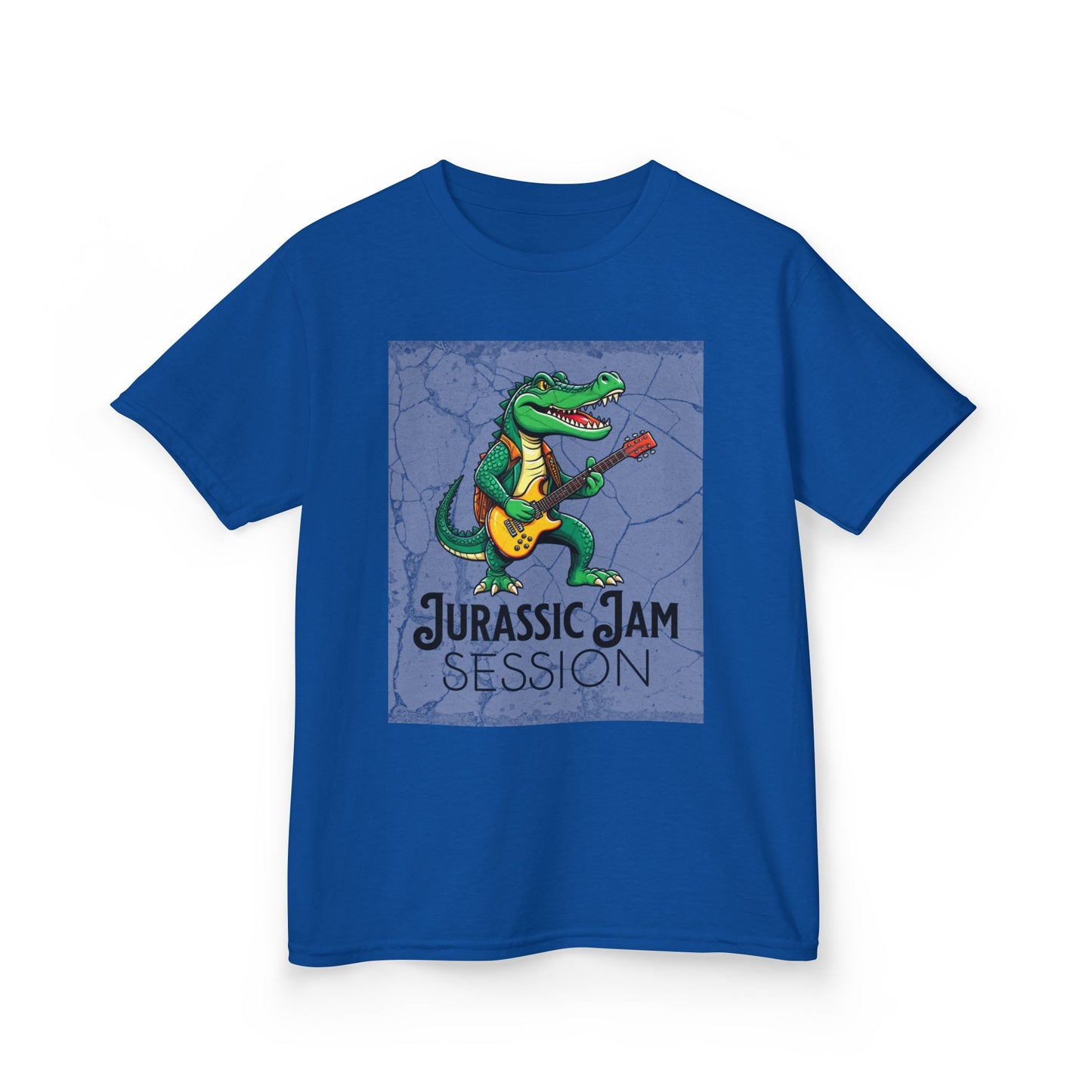 Jurassic Jam Session Kids Tee - Fun Dinosaur Music Shirt for Little Rockstars