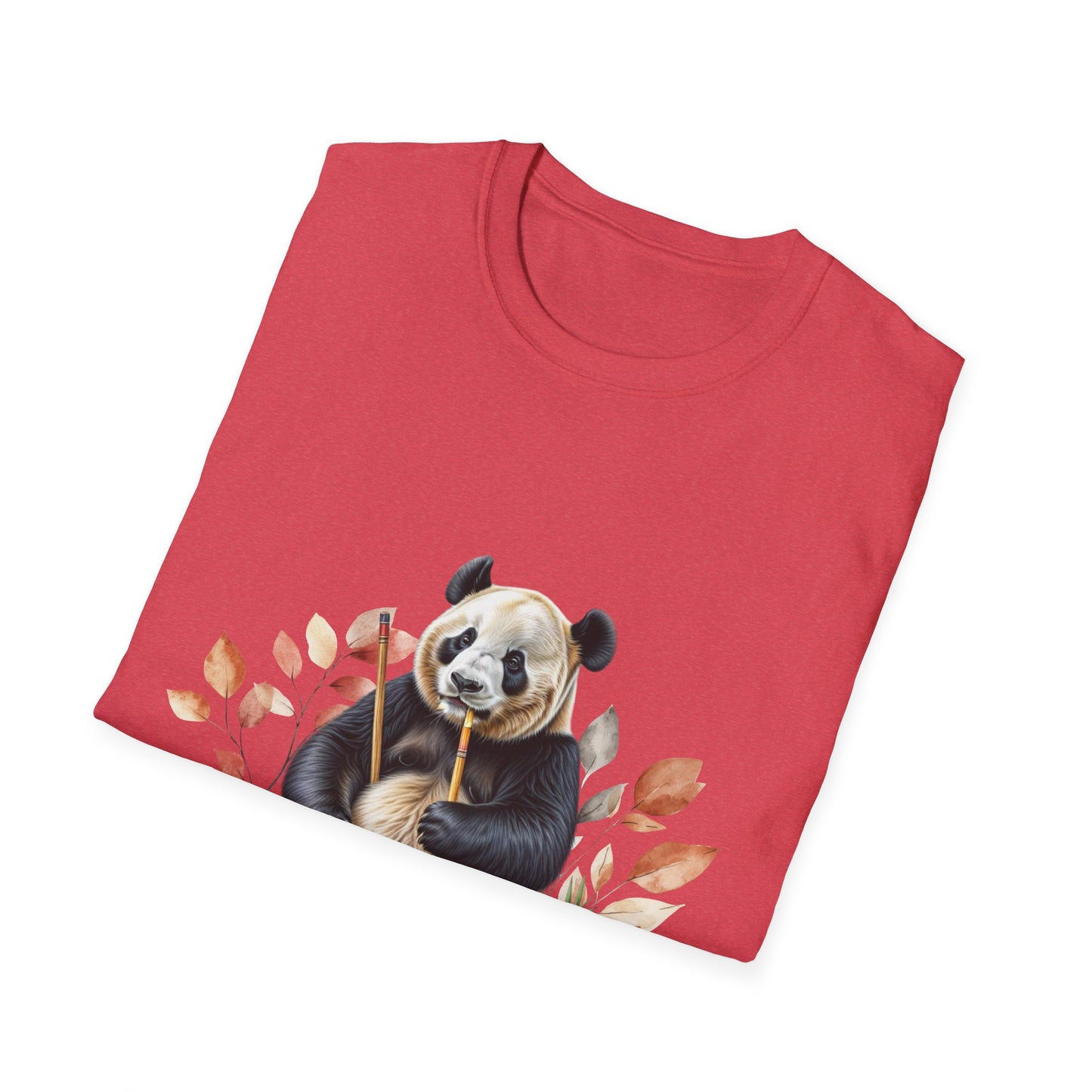 Wild at Heart Panda Unisex Softstyle T-Shirt