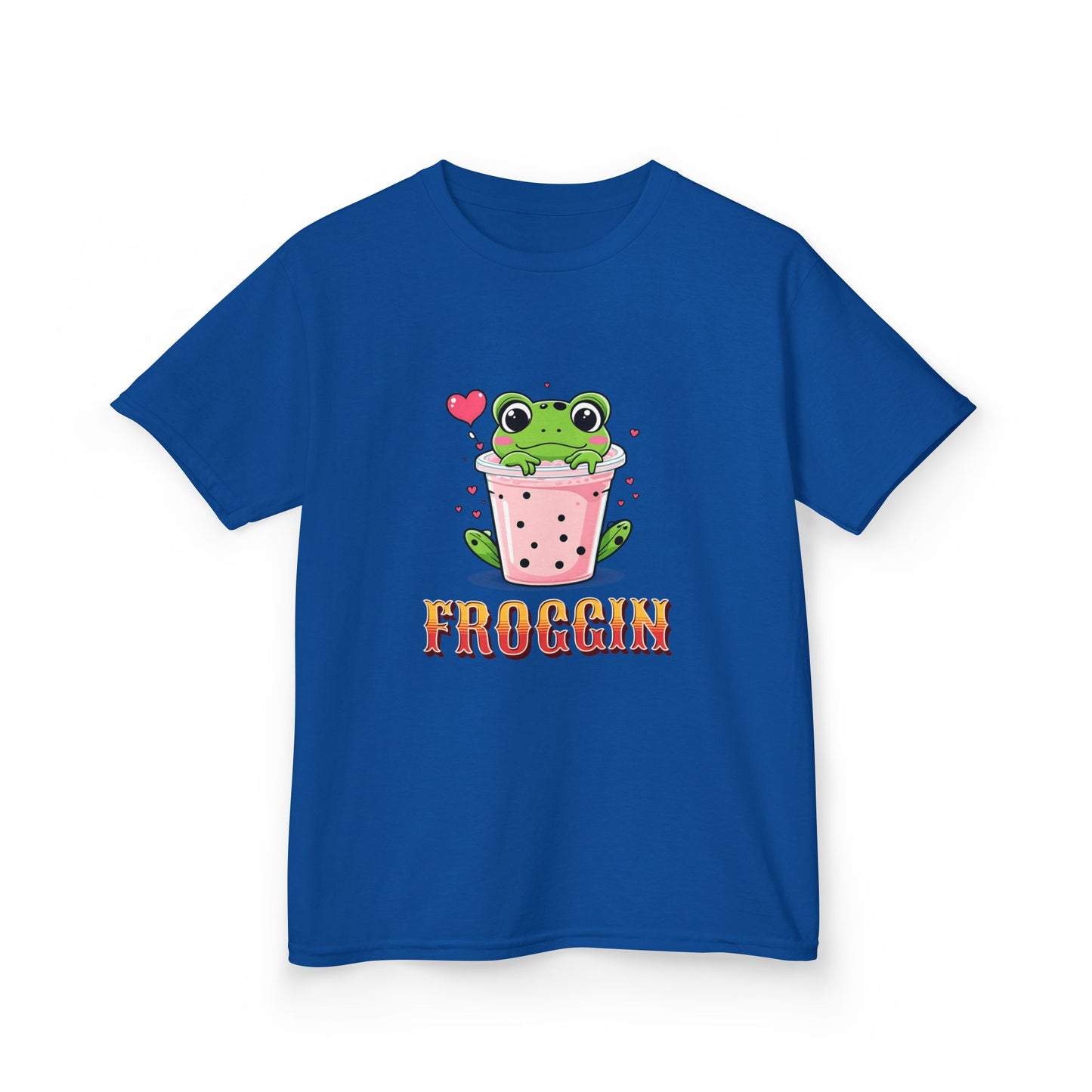 Kids Tee - Cute Frog Themed 'Froggin' Design for Fun & Play