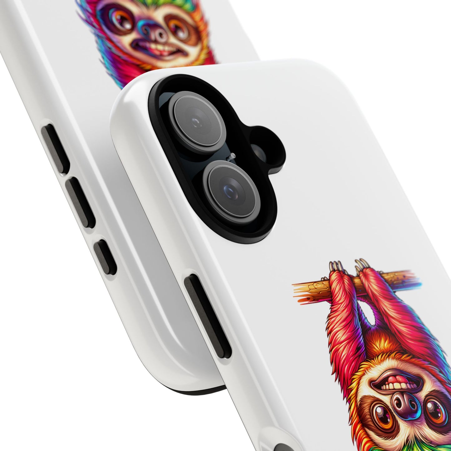 Phone Case - Colorful Sloth 'Stealing Hearts, Not Snacks' Design