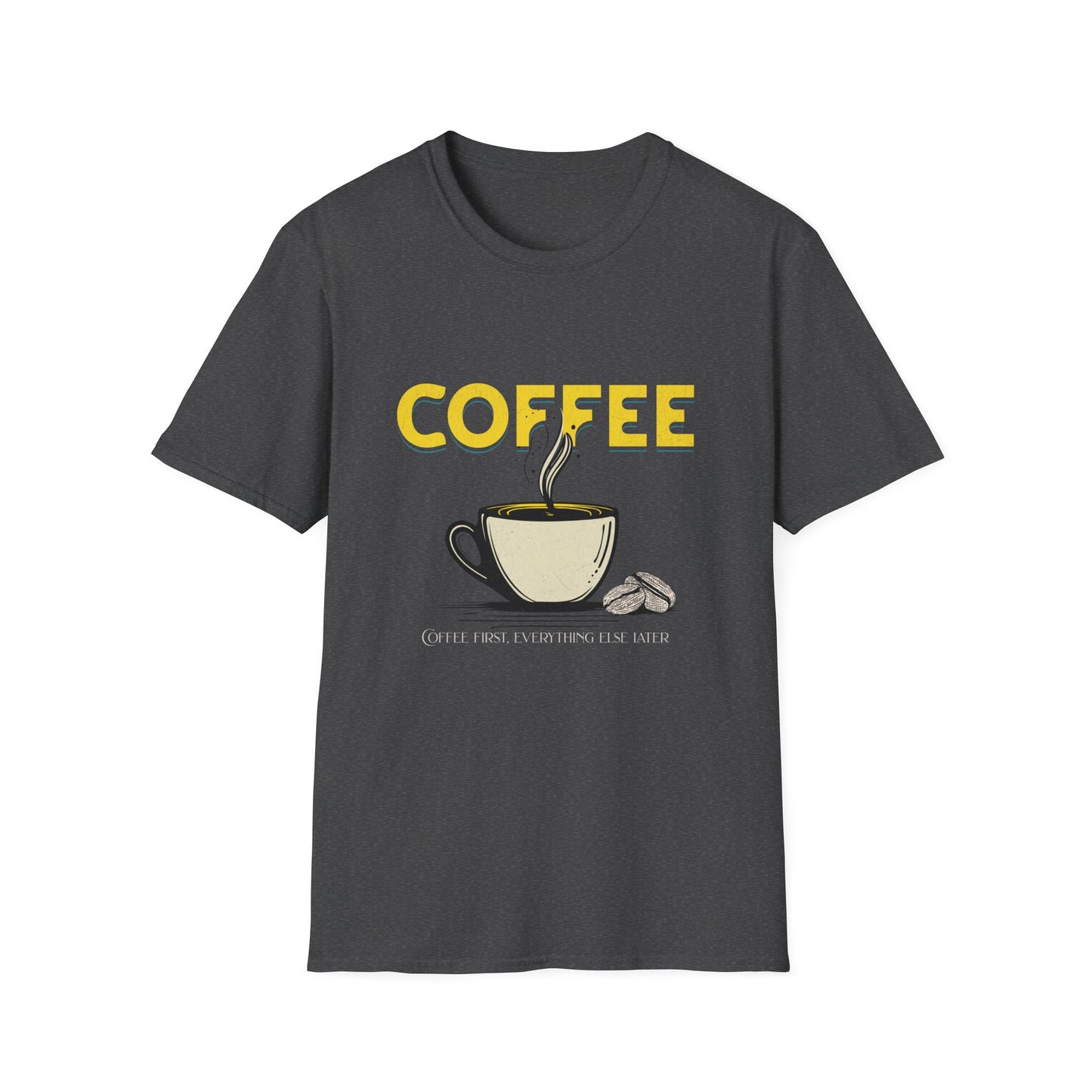 Coffee Lover Unisex Softstyle T-Shirt - Perfect Gift for Caffeine Enthusiasts