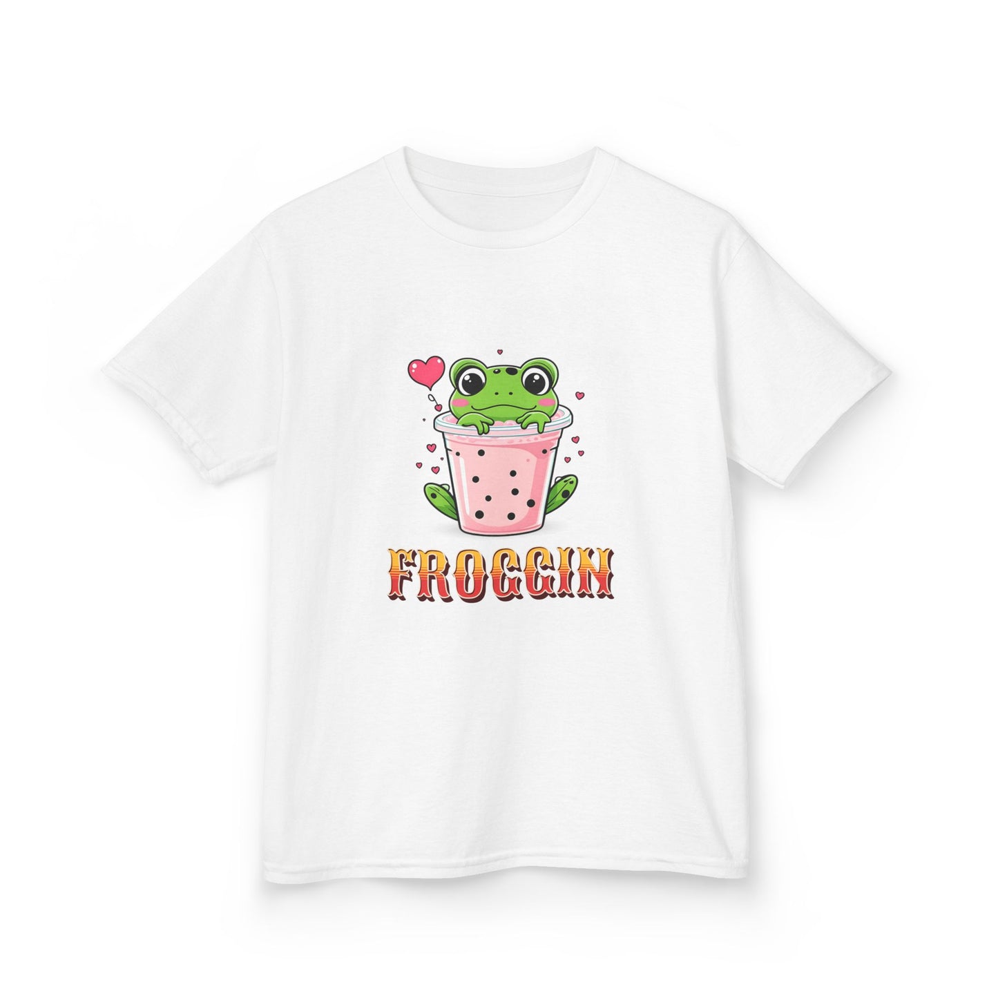 Kids Tee - Cute Frog Themed 'Froggin' Design for Fun & Play