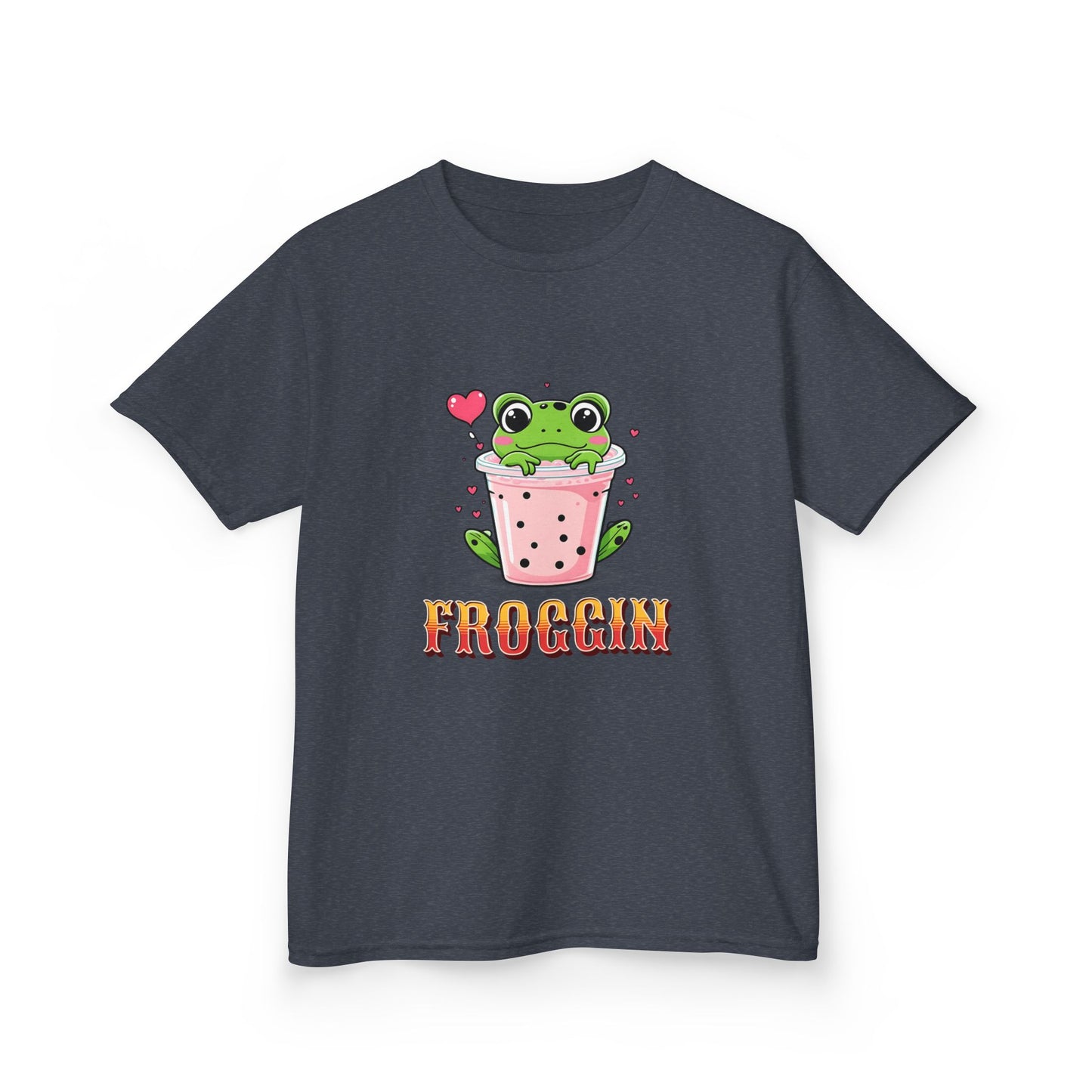 Kids Tee - Cute Frog Themed 'Froggin' Design for Fun & Play