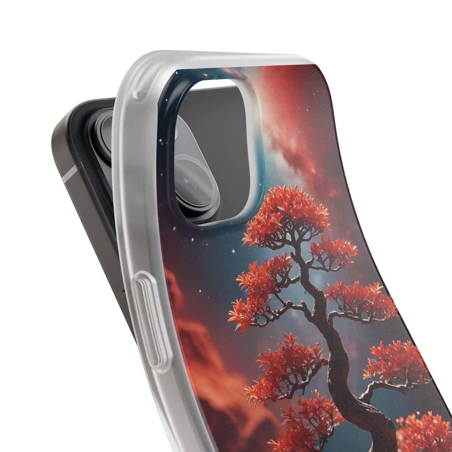 Bonsai Tree Flexi Case - Aesthetic Phone Cover with Nature Design