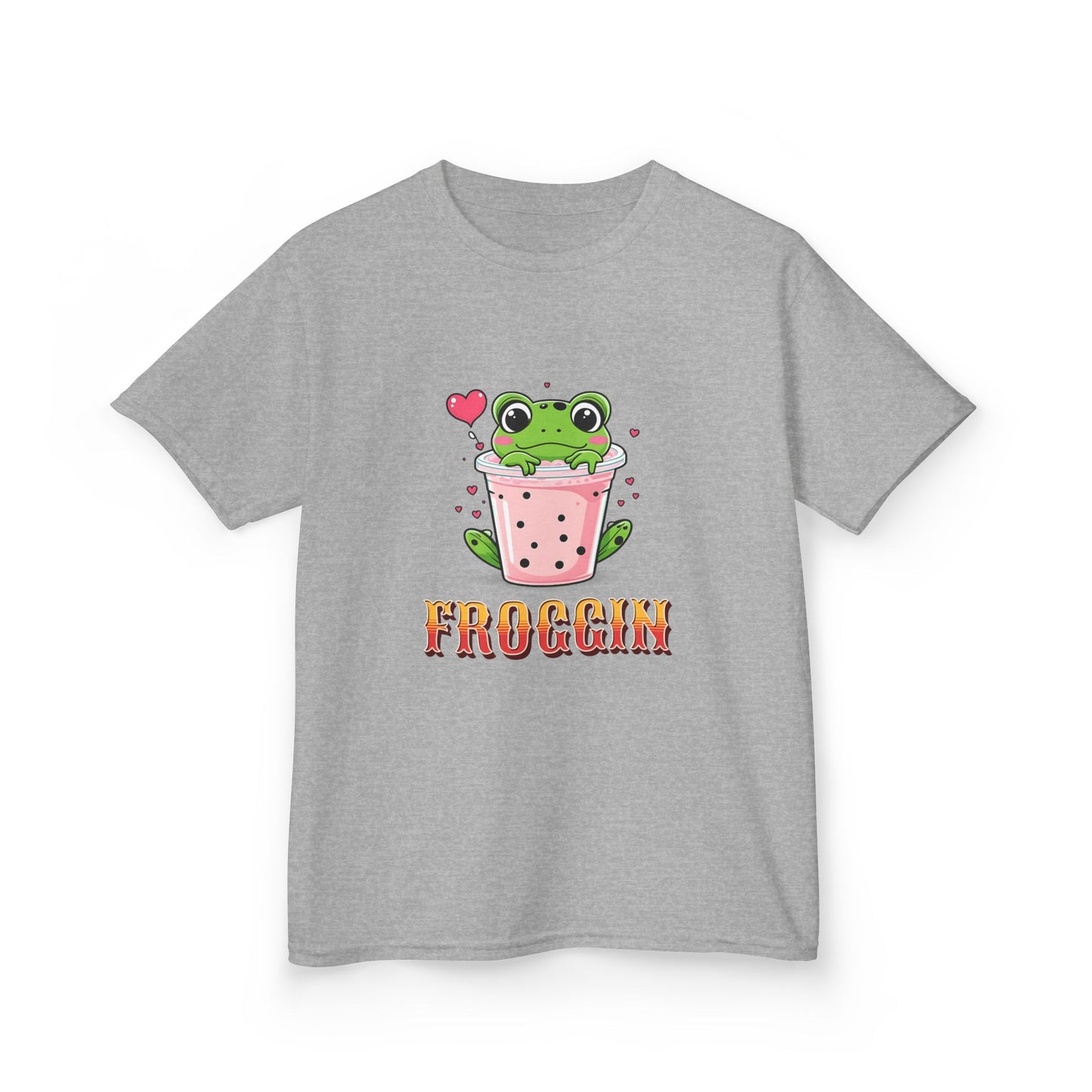 Kids Tee - Cute Frog Themed 'Froggin' Design for Fun & Play