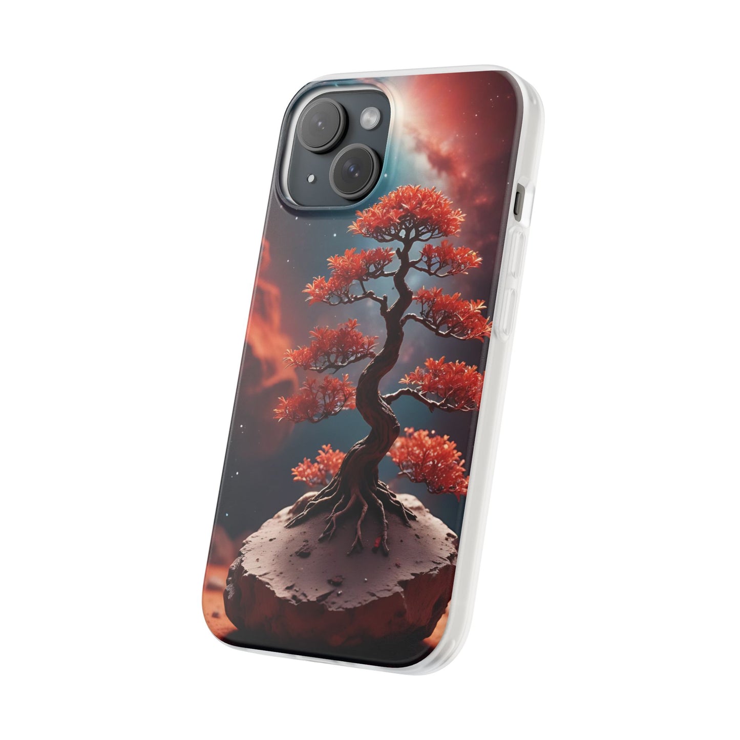 Bonsai Tree Flexi Case - Aesthetic Phone Cover with Nature Design