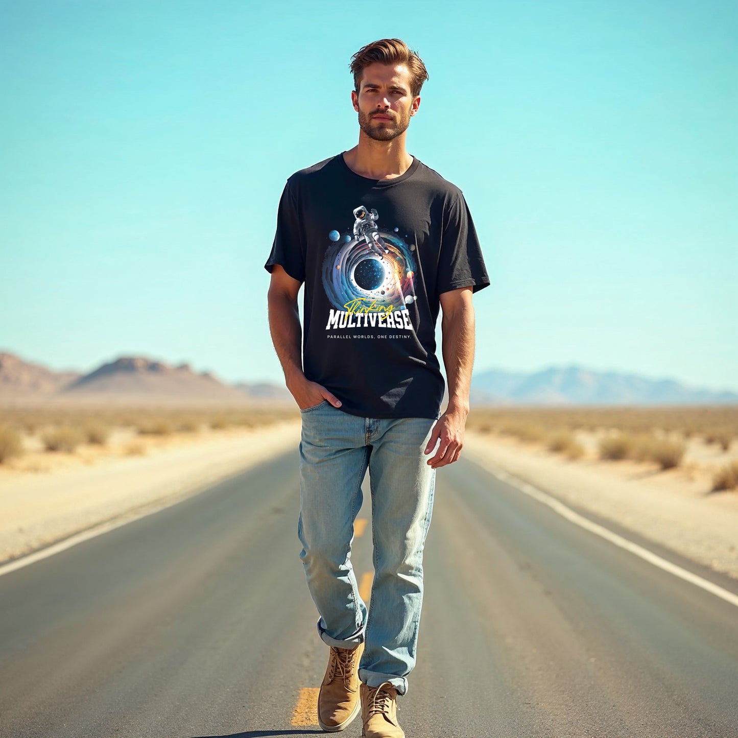 Astronaut Multiverse Unisex T-Shirt - Cosmic Adventure Tee
