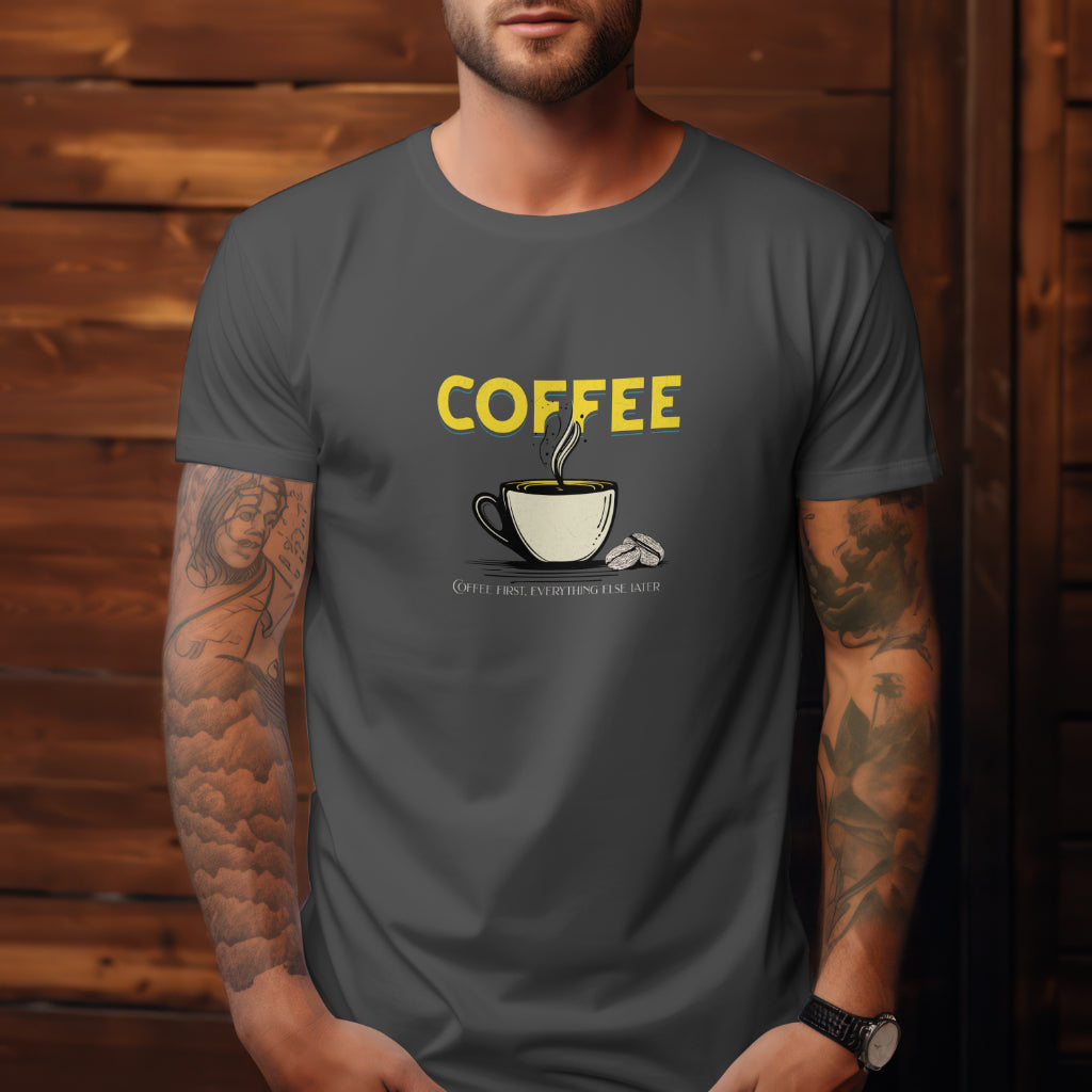 Coffee Lover Unisex Softstyle T-Shirt - Perfect Gift for Caffeine Enthusiasts
