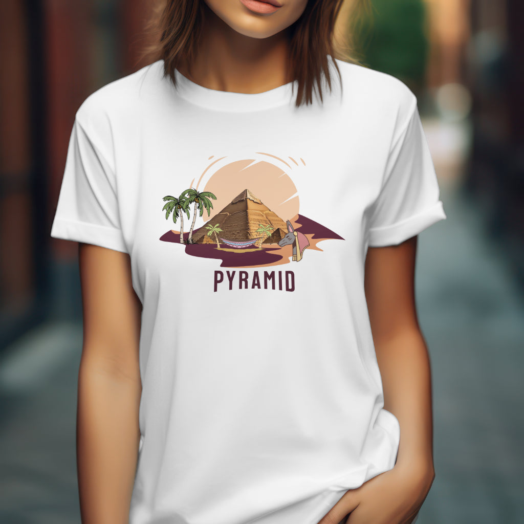 Unisex Pyramid Graphic T-Shirt for Adventure Lovers