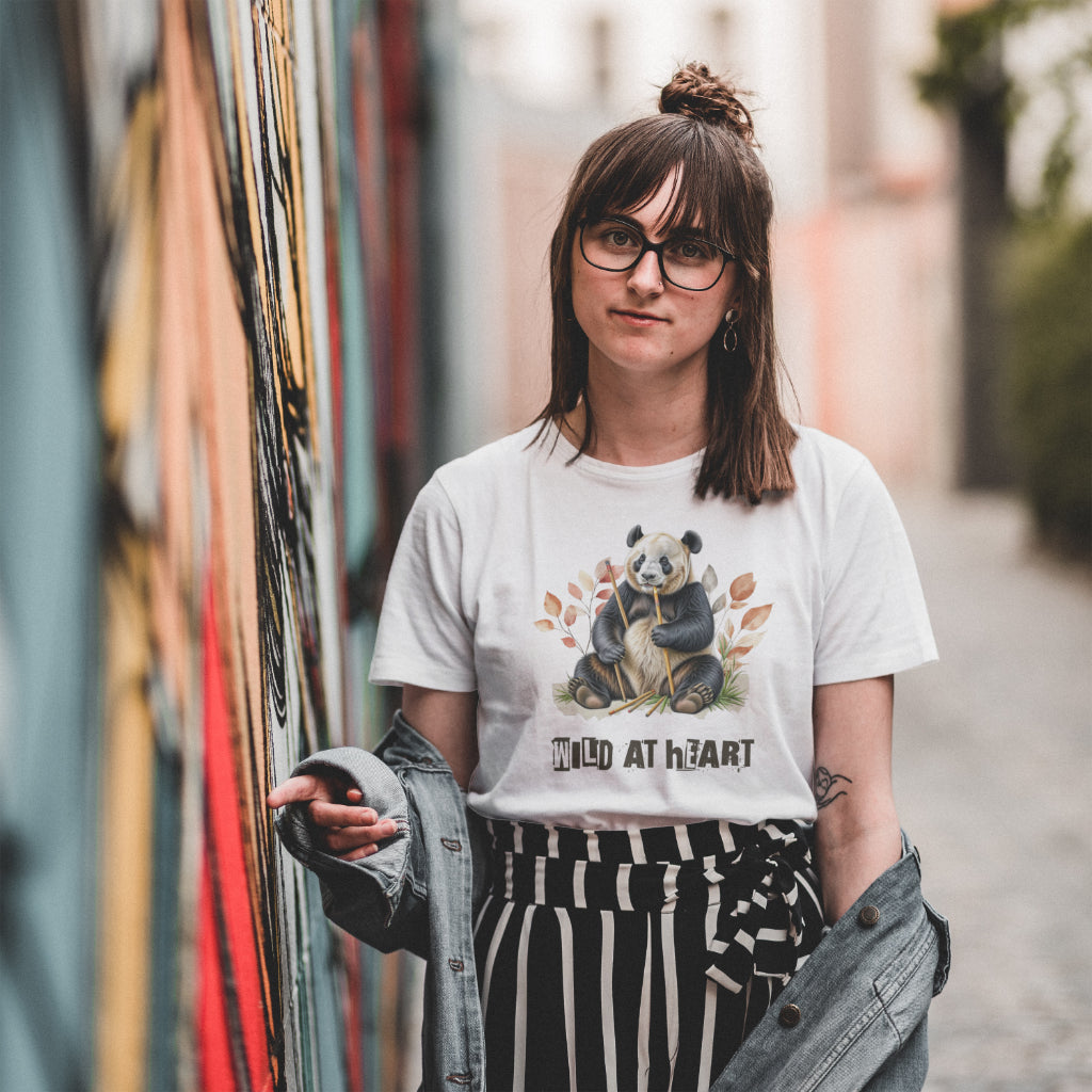 Wild at Heart Panda Unisex Softstyle T-Shirt