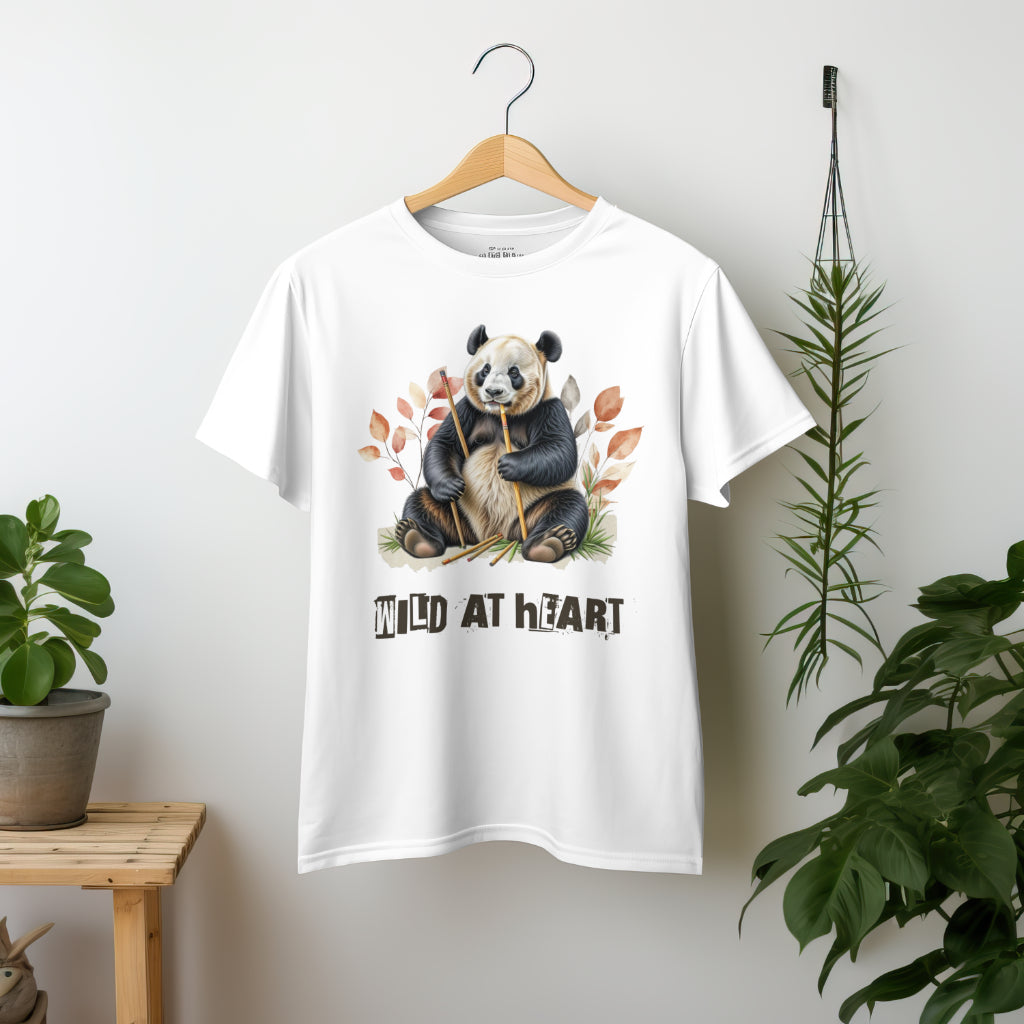 Wild at Heart Panda Unisex Softstyle T-Shirt