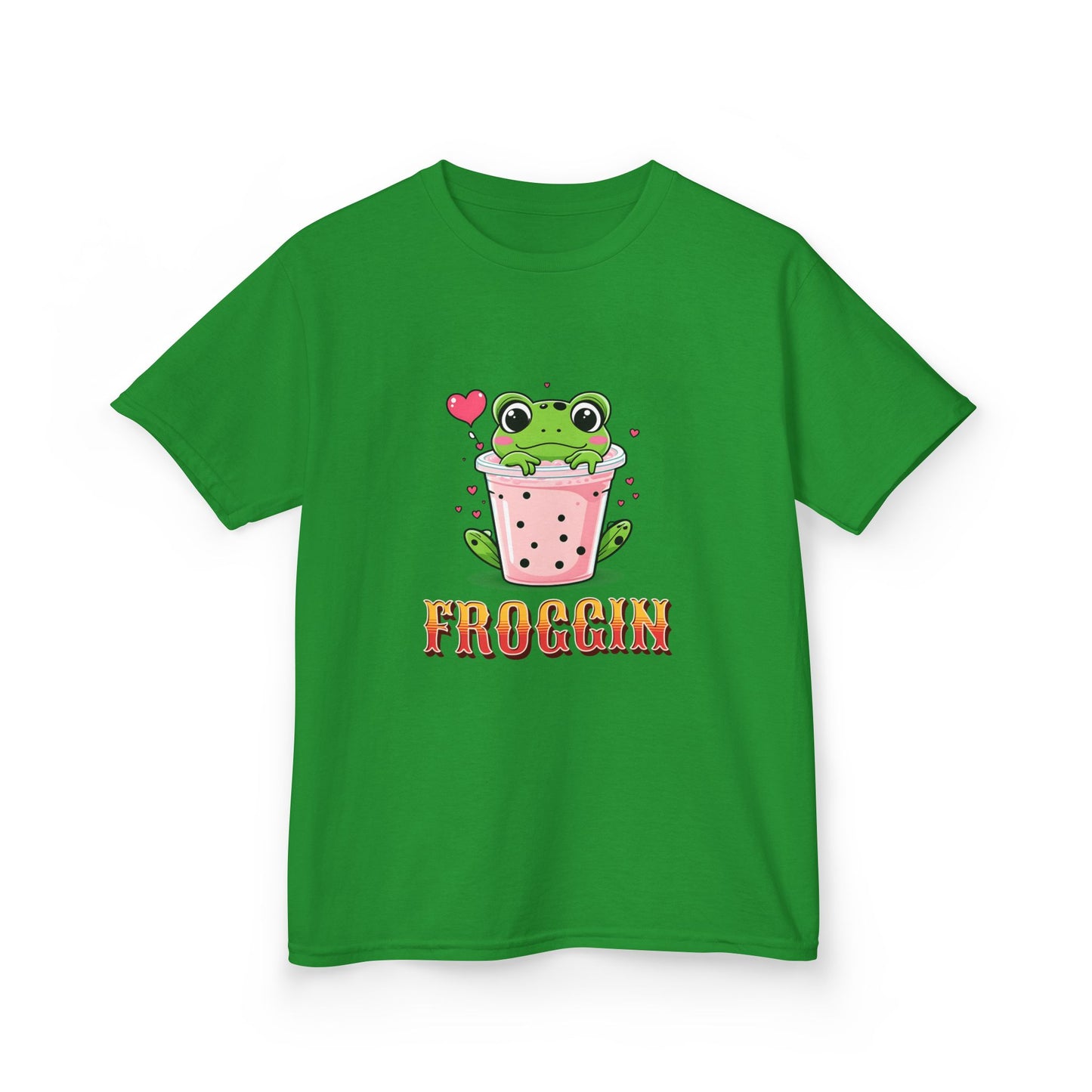 Kids Tee - Cute Frog Themed 'Froggin' Design for Fun & Play