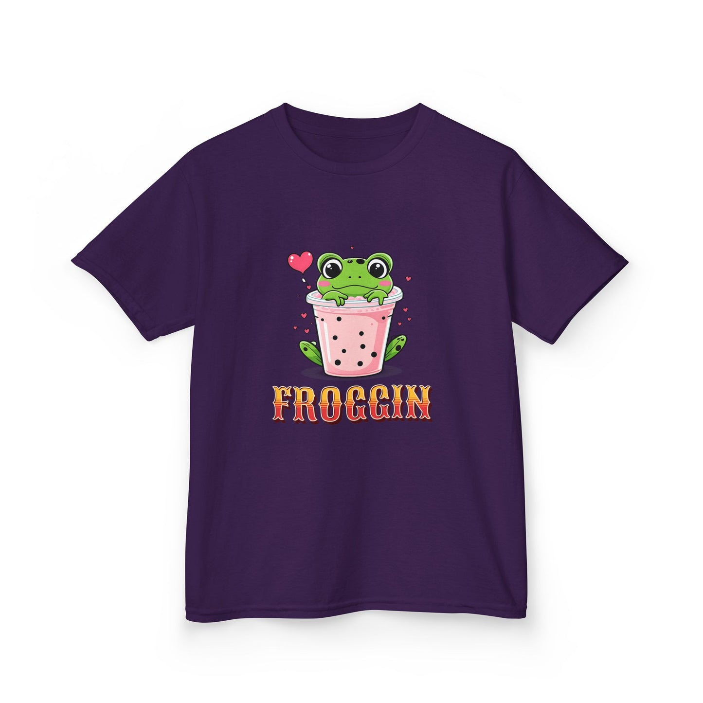 Kids Tee - Cute Frog Themed 'Froggin' Design for Fun & Play