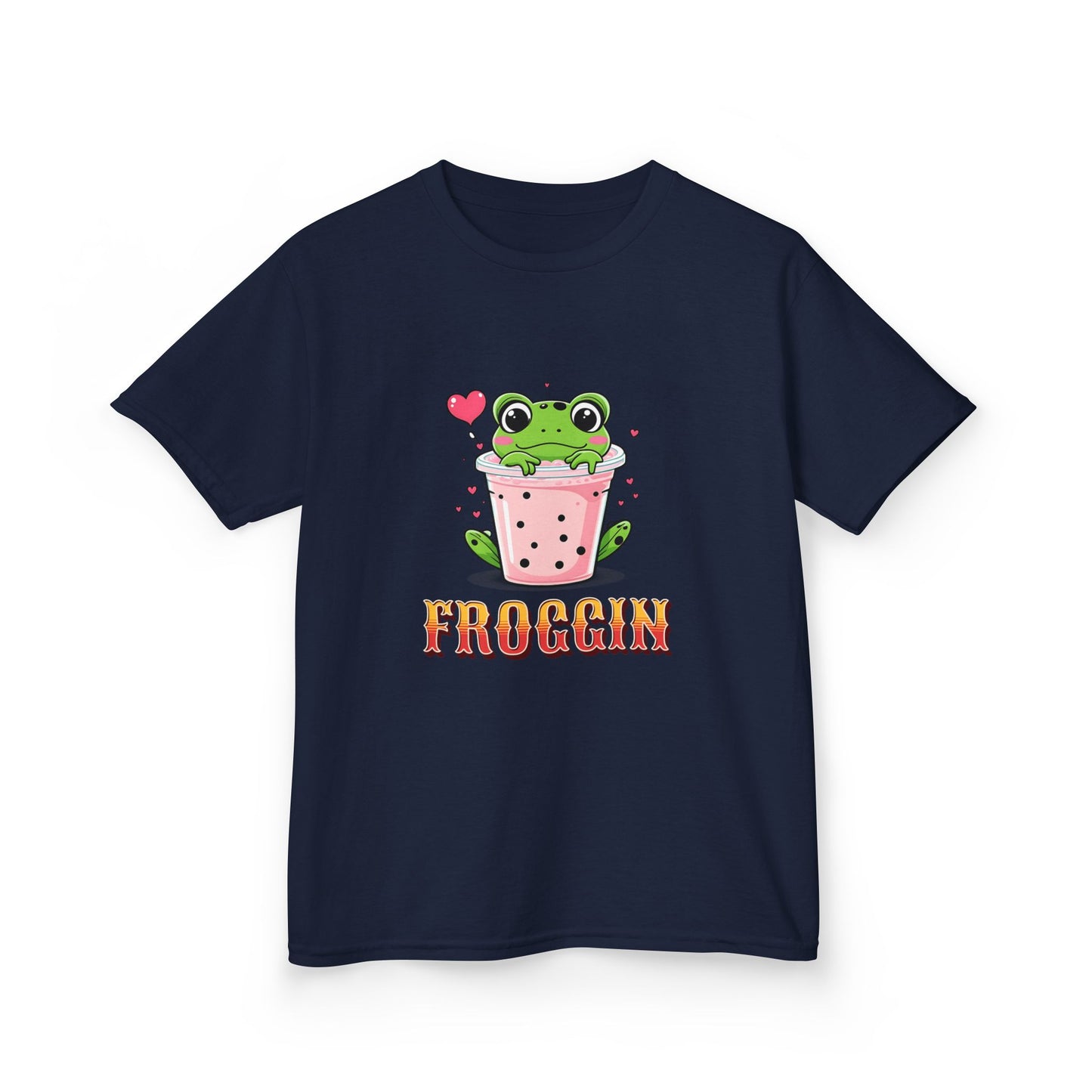 Kids Tee - Cute Frog Themed 'Froggin' Design for Fun & Play