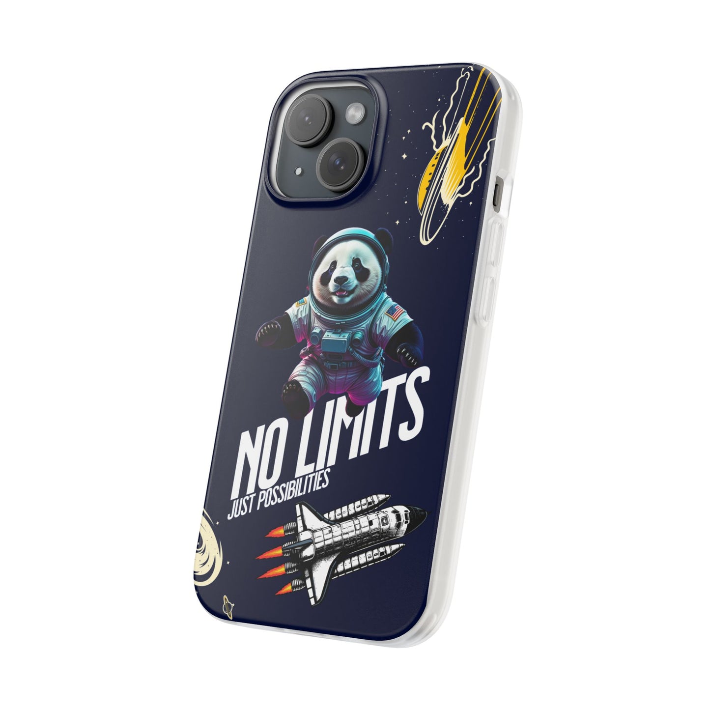 Panda Space Adventure Flexi Case – 'No Limits' Design