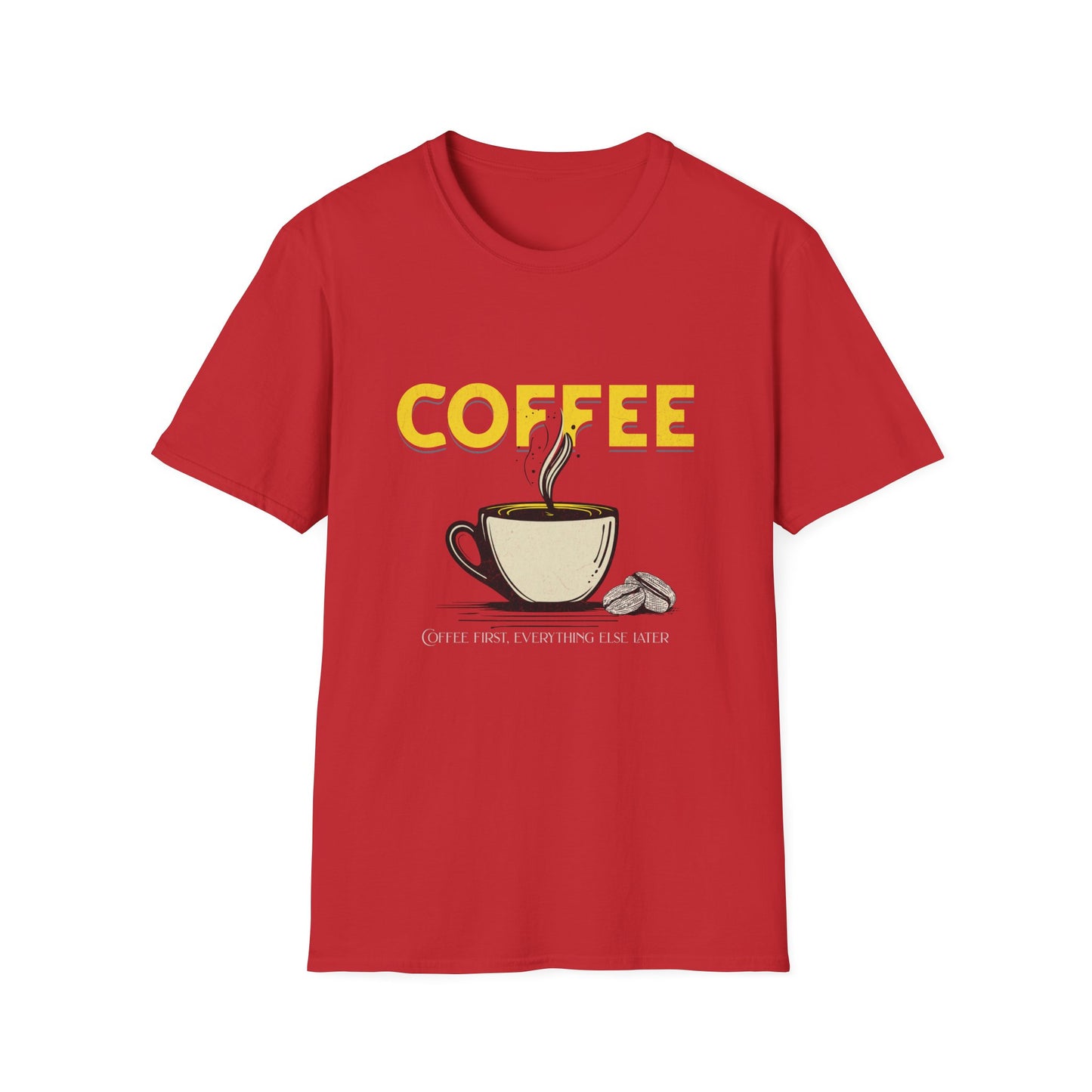 Coffee Lover Unisex Softstyle T-Shirt - Perfect Gift for Caffeine Enthusiasts