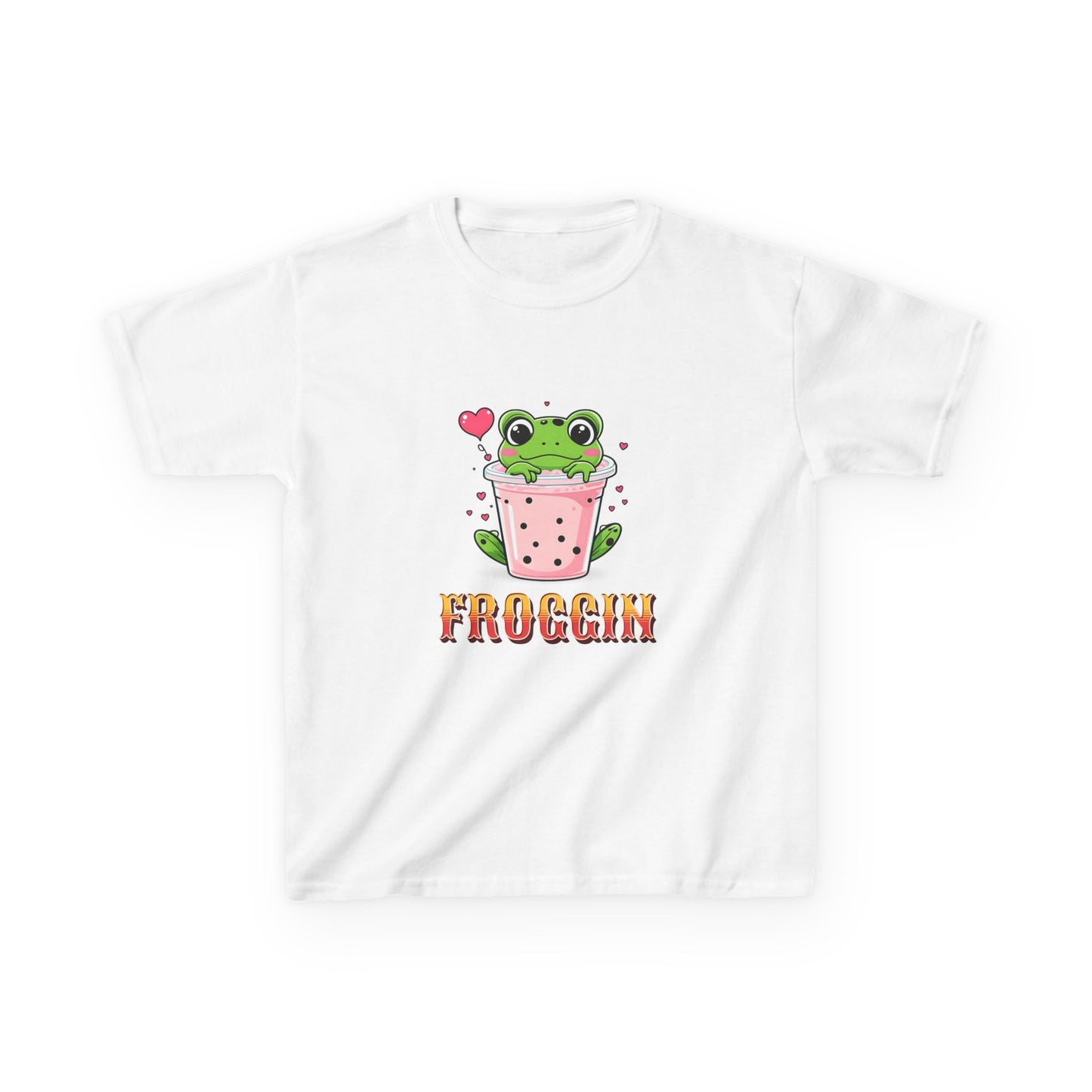Kids Tee - Cute Frog Themed 'Froggin' Design for Fun & Play