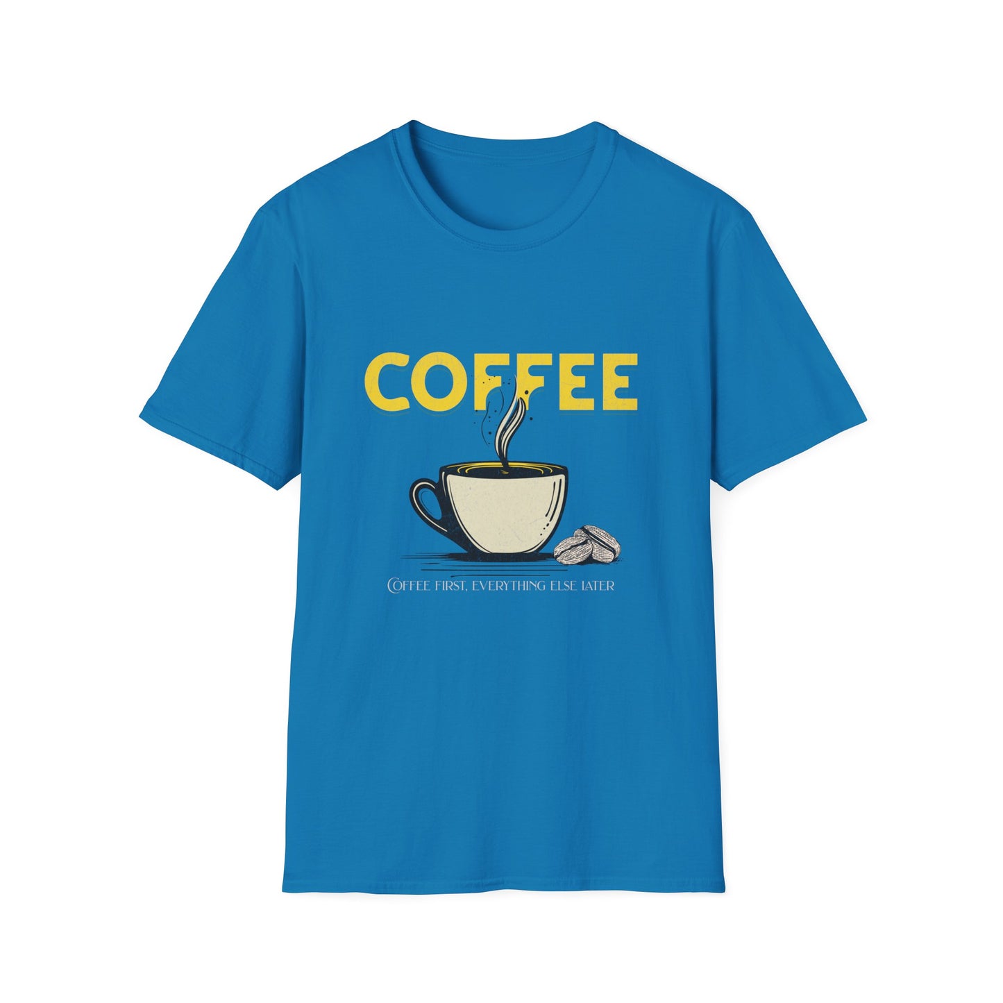 Coffee Lover Unisex Softstyle T-Shirt - Perfect Gift for Caffeine Enthusiasts