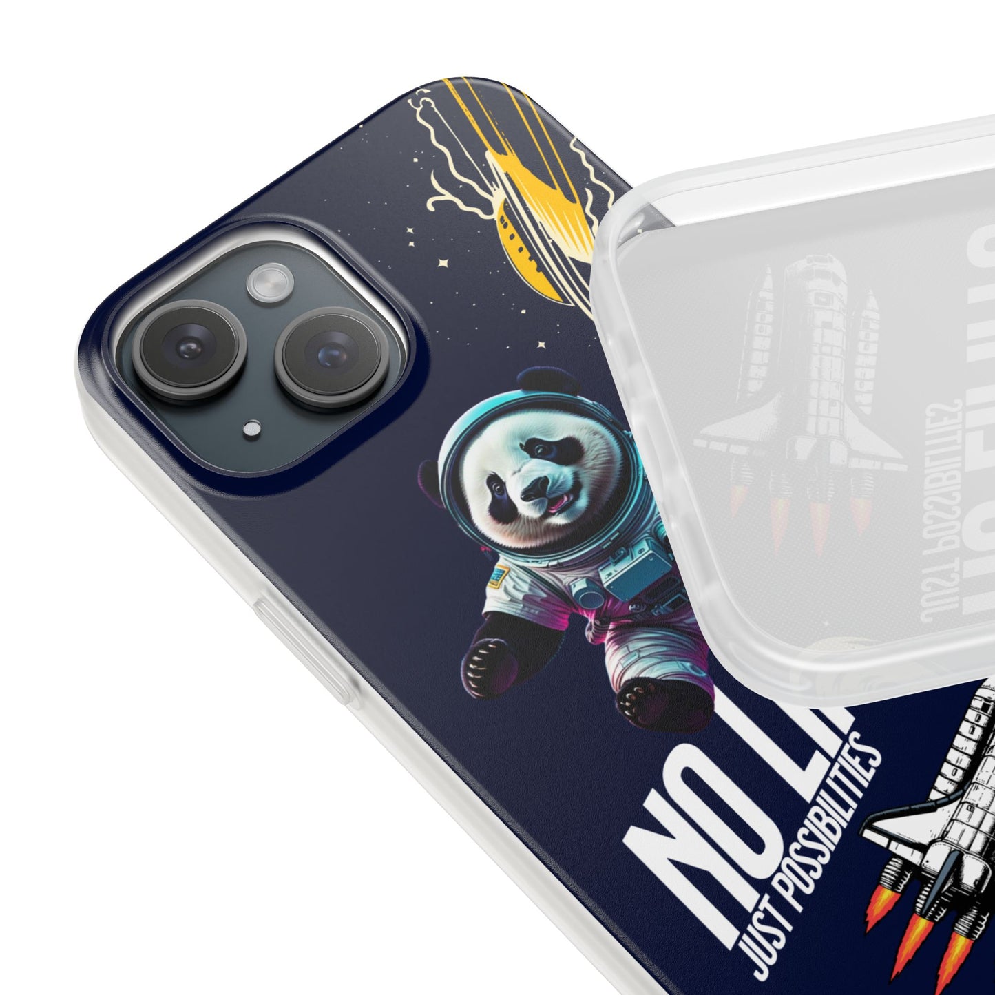 Panda Space Adventure Flexi Case – 'No Limits' Design