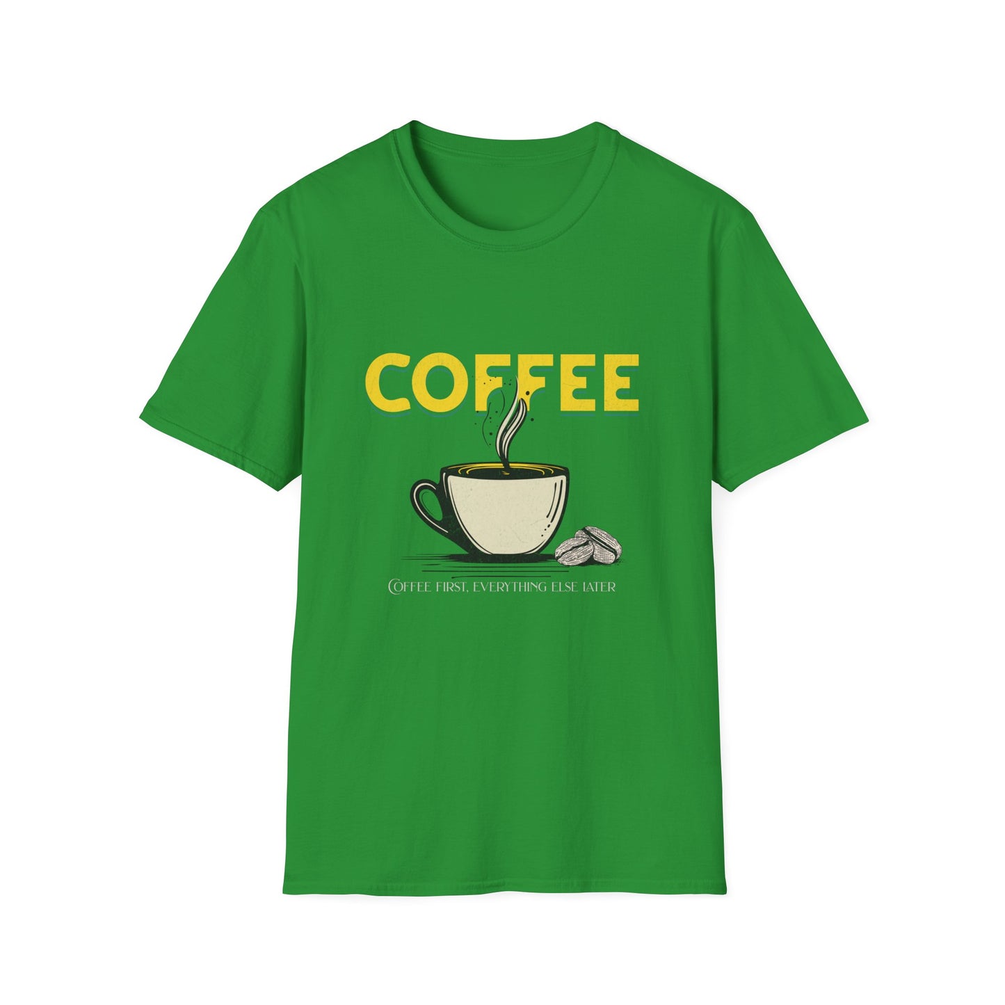 Coffee Lover Unisex Softstyle T-Shirt - Perfect Gift for Caffeine Enthusiasts