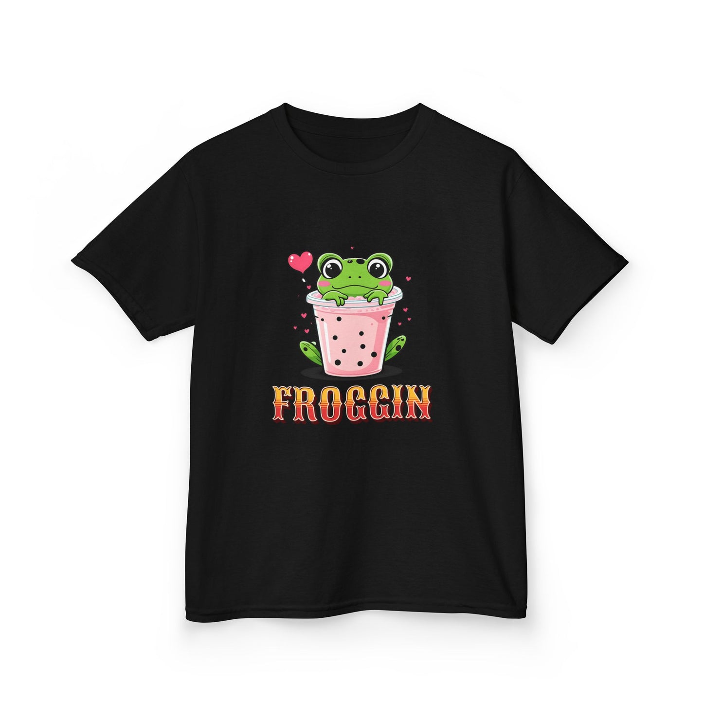 Kids Tee - Cute Frog Themed 'Froggin' Design for Fun & Play