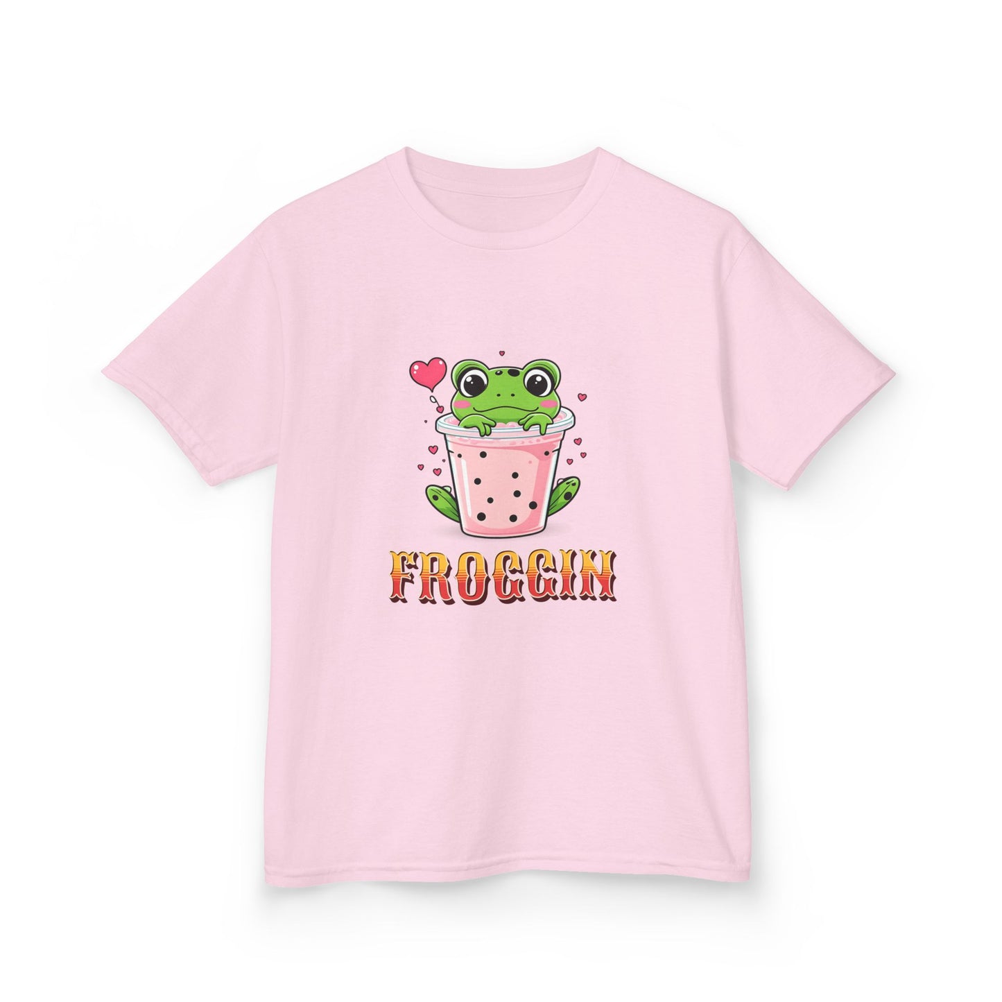 Kids Tee - Cute Frog Themed 'Froggin' Design for Fun & Play