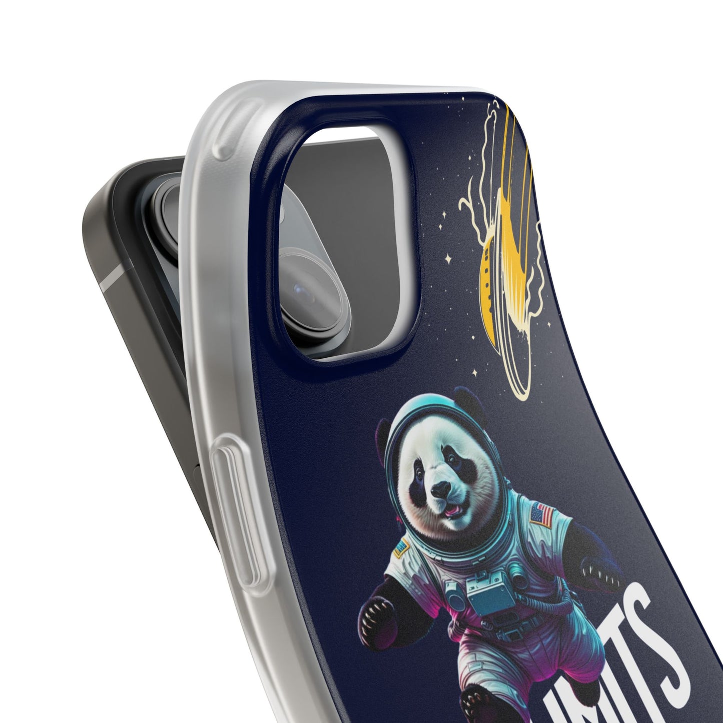 Panda Space Adventure Flexi Case – 'No Limits' Design