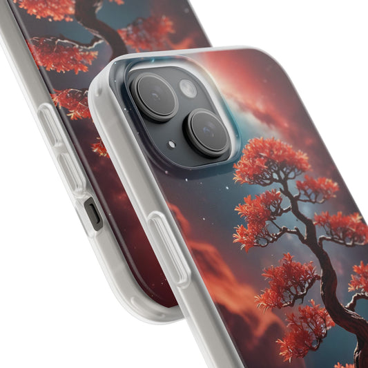 Bonsai Tree Flexi Case - Aesthetic Phone Cover with Nature Design