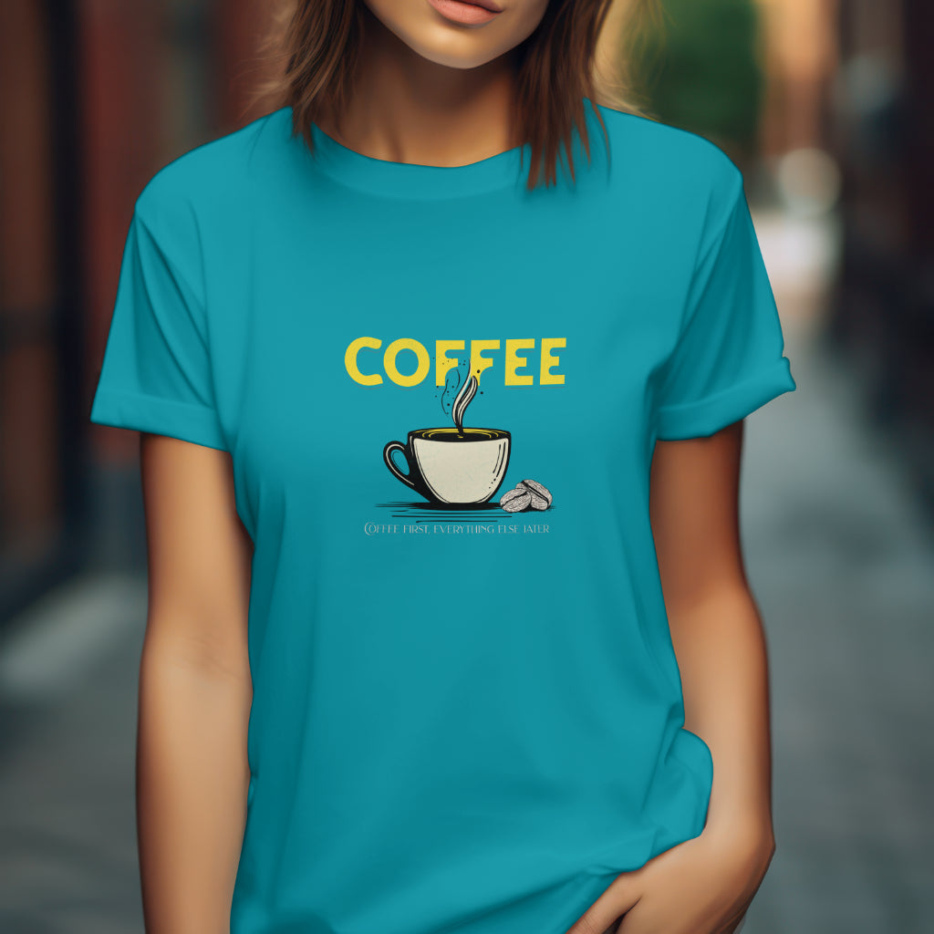 Coffee Lover Unisex Softstyle T-Shirt - Perfect Gift for Caffeine Enthusiasts