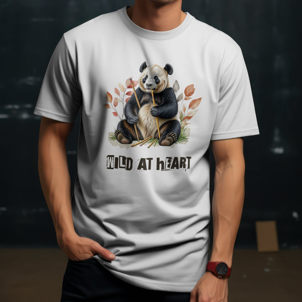Wild at Heart Panda Unisex Softstyle T-Shirt
