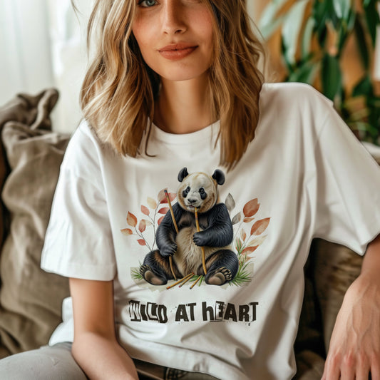 Wild at Heart Panda Unisex Softstyle T-Shirt