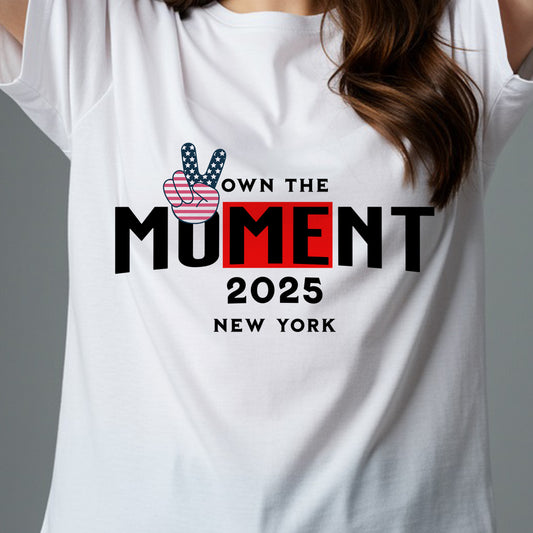 Garment-Dyed T-Shirt 'Own The Moment 2025' Casual Summer Wear