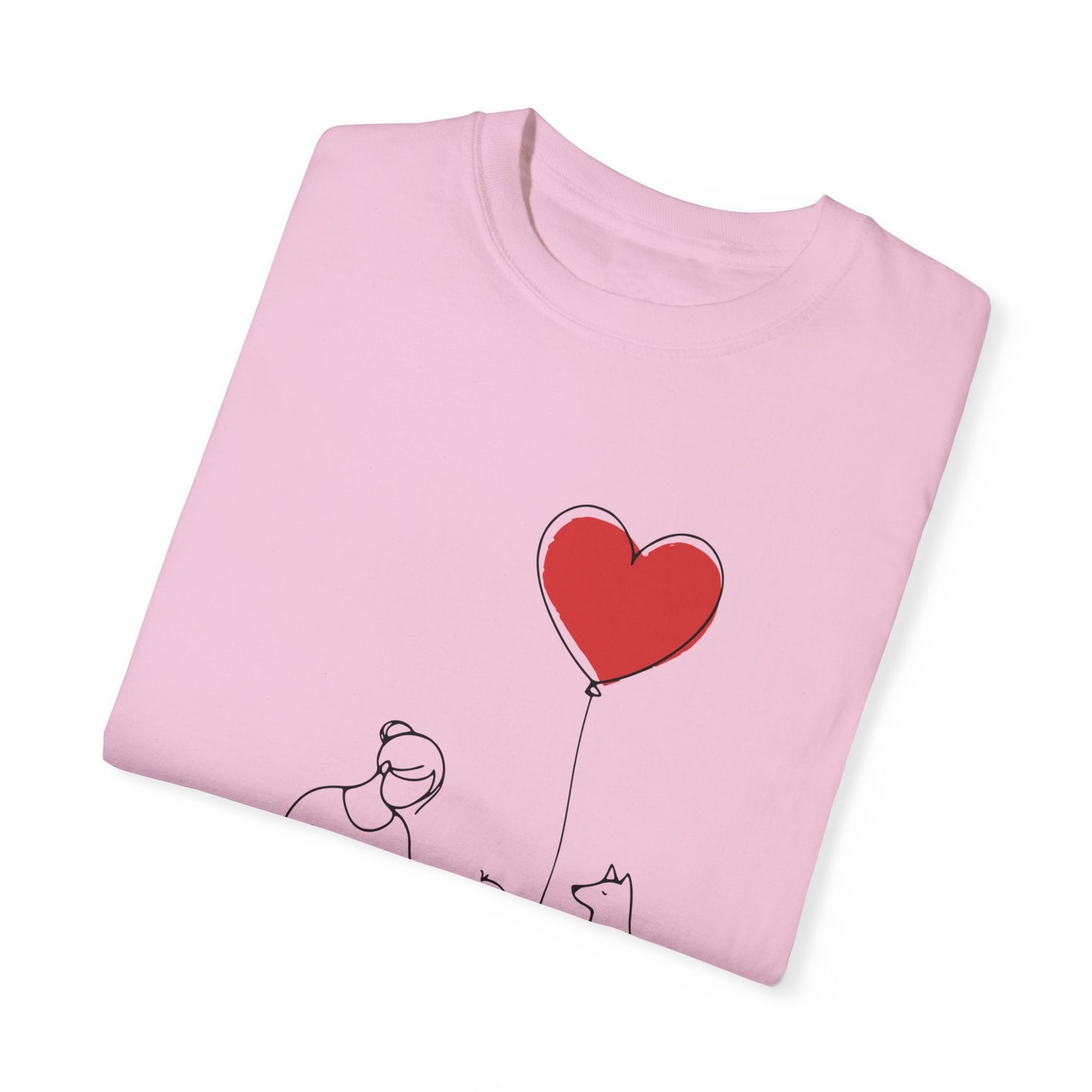 Love Family T-shirt - Heart Balloon Design