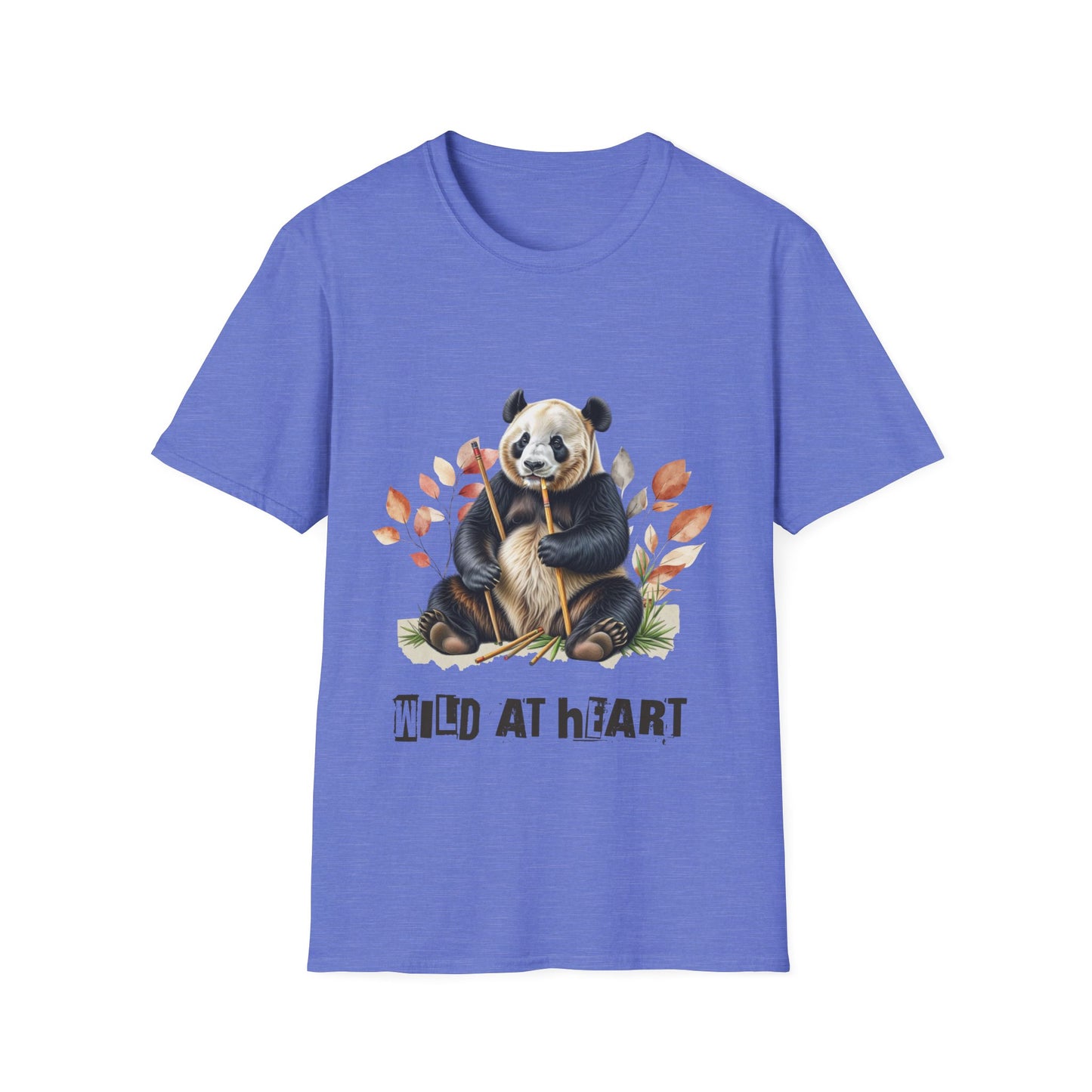 Wild at Heart Panda Unisex Softstyle T-Shirt