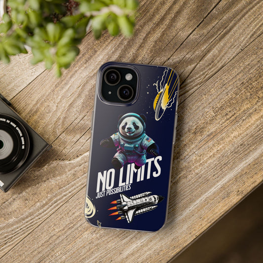 Panda Space Adventure Flexi Case – 'No Limits' Design